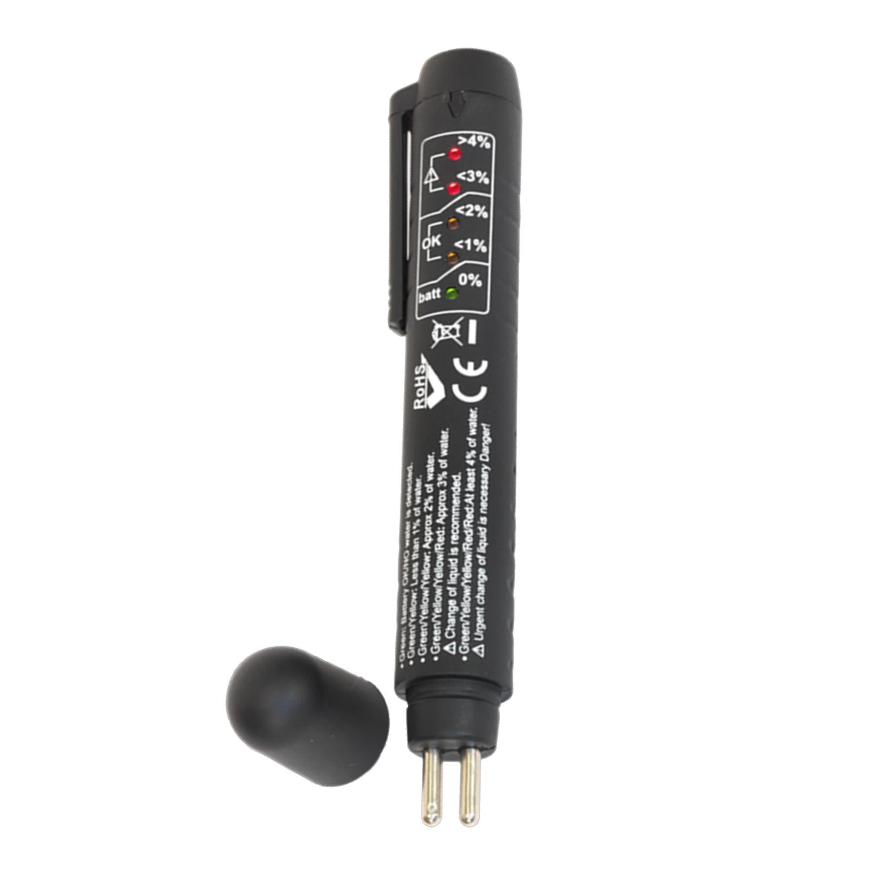 Sealey Pocket Brake Fluid Tester Moisture Water Content Check Compact Test Tool