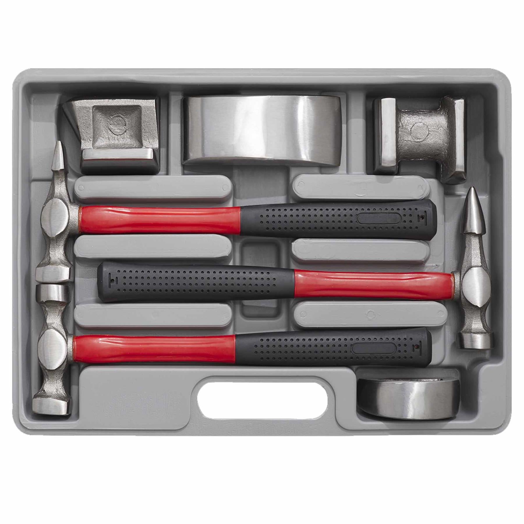 Sealey 7Pc Car Auto Body Panel Repair Tool With FibreGlass Red & Black