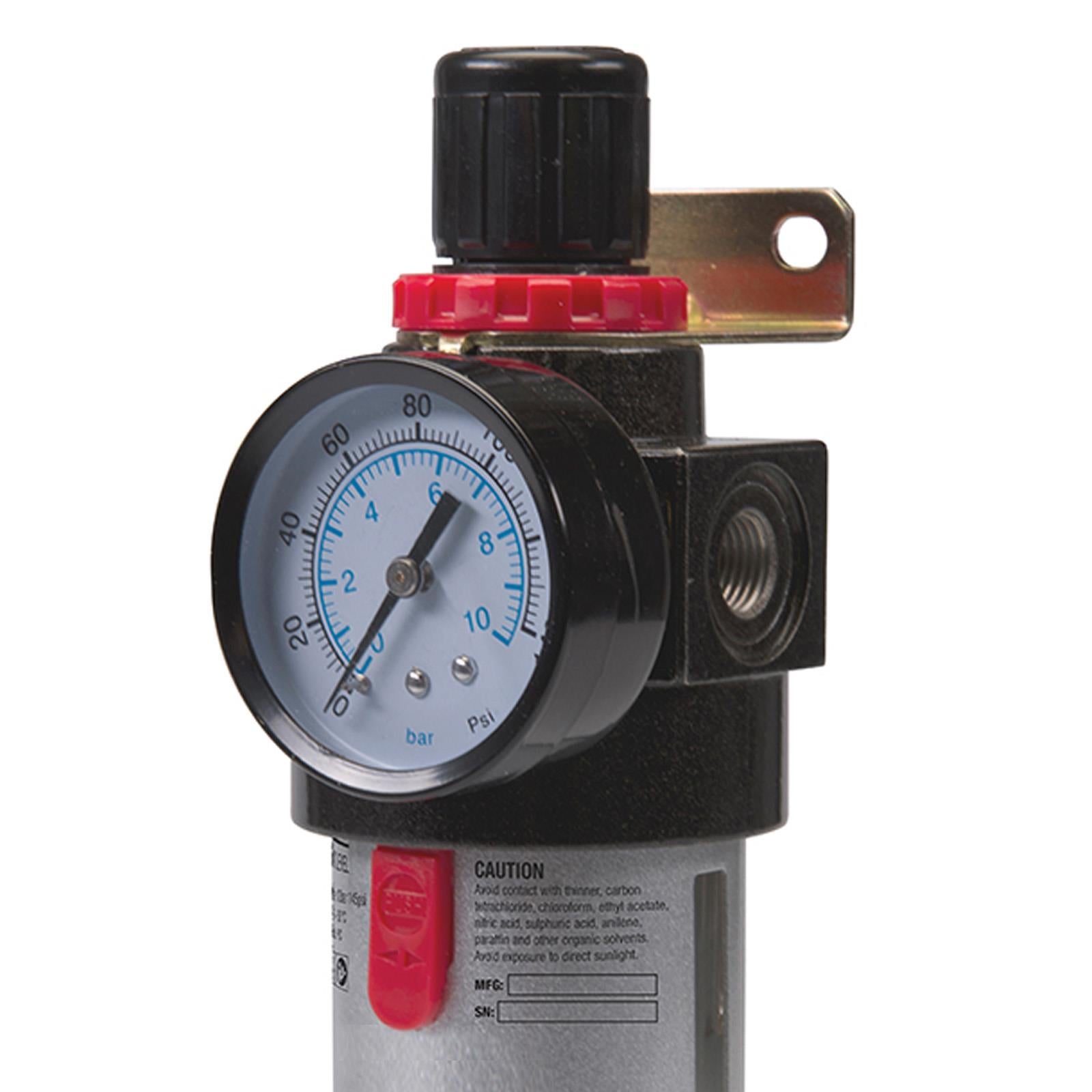 Air Line Filter Regulator 150ml Prevents Damage To Air Tools By Air Rust Moist