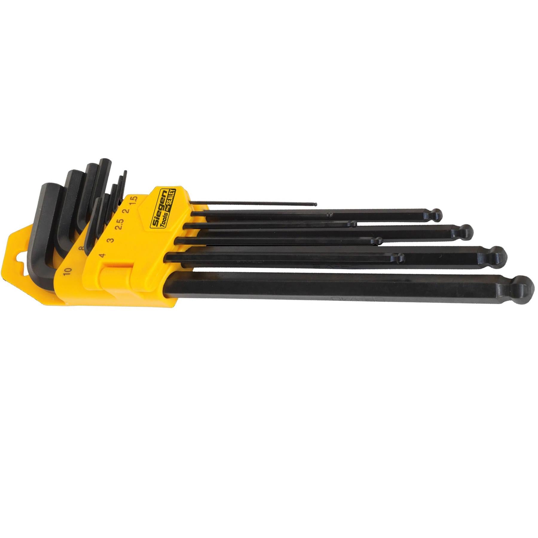 Sealey Ball-End Hex Key Set 9pc Extra-Long Metric