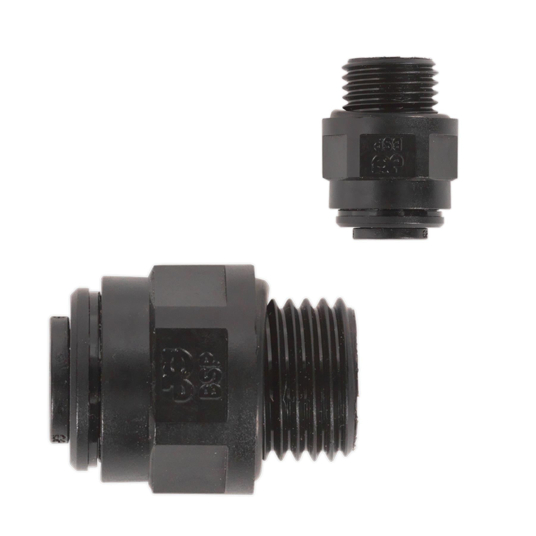 Sealey Straight Adaptor 10mm x 1/4"BSP Pk of 5 (Speedfit-PM011012E)