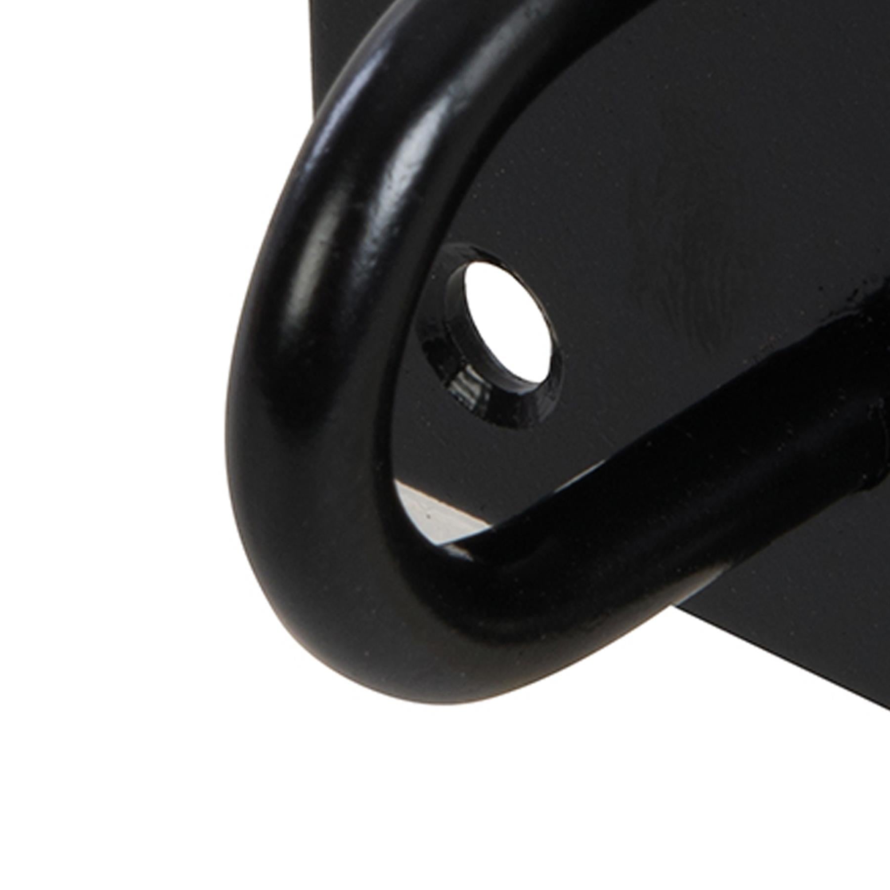Chain Plate - Staple 50mm X 50mm Black Corrosion Resistant Weatherproof