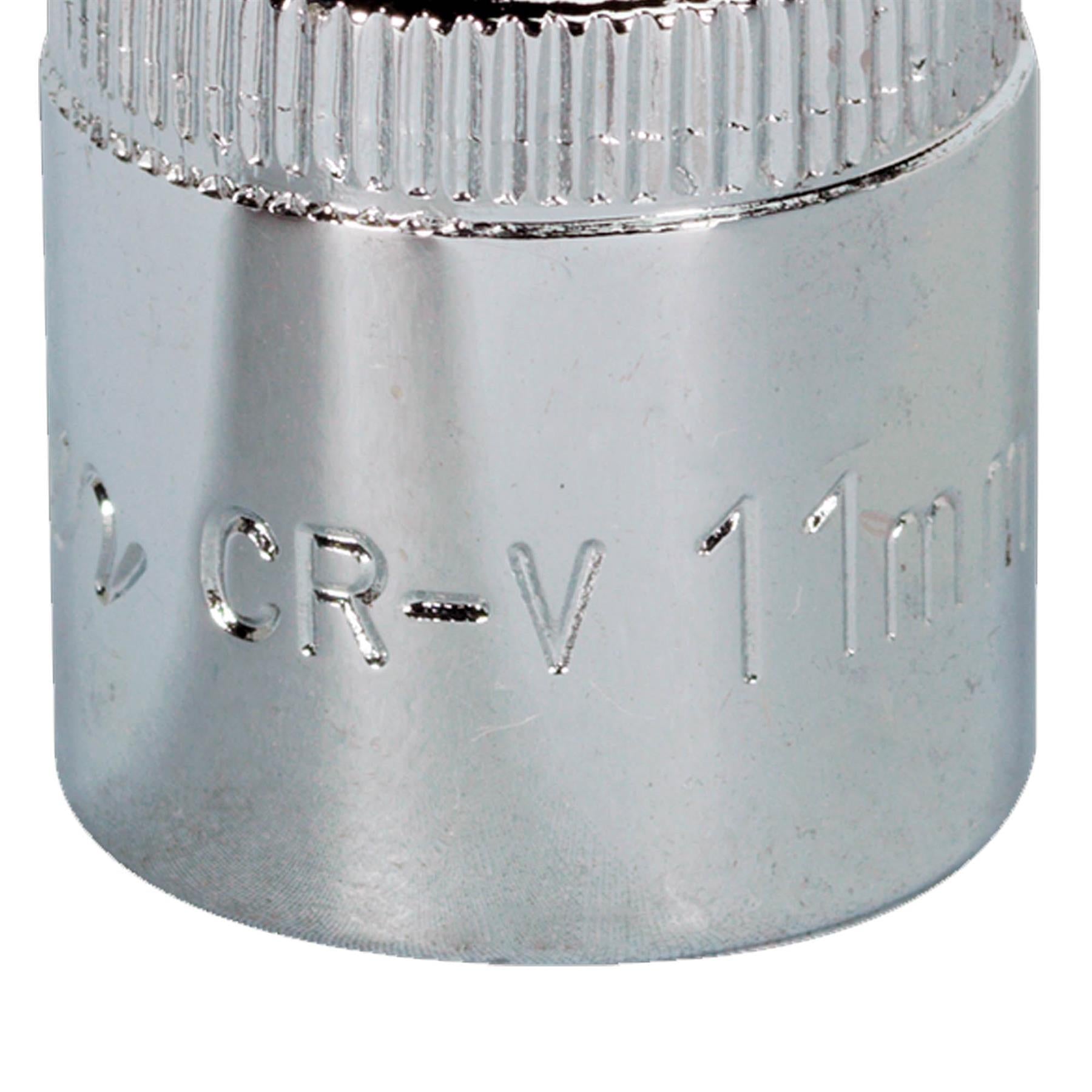 Sealey WallDrive Socket 11mm 1/2"Sq Drive Fully Polished