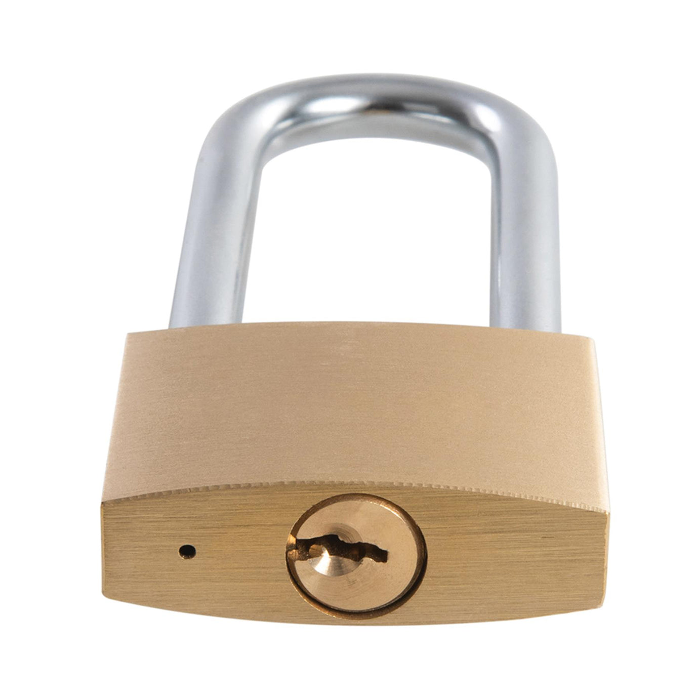 Brass Padlock Long Shackle 50mm Multi-Pin Tumbler Includes 3 Brass Keys