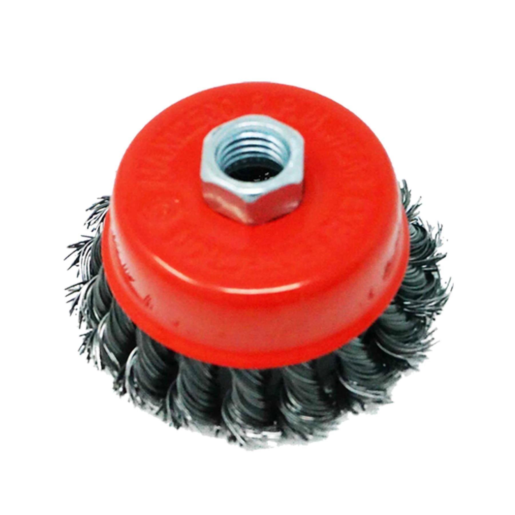 10x Twist Knot Wire Wheel Cup Brush 3" M14 for For Rust And Paint Removal