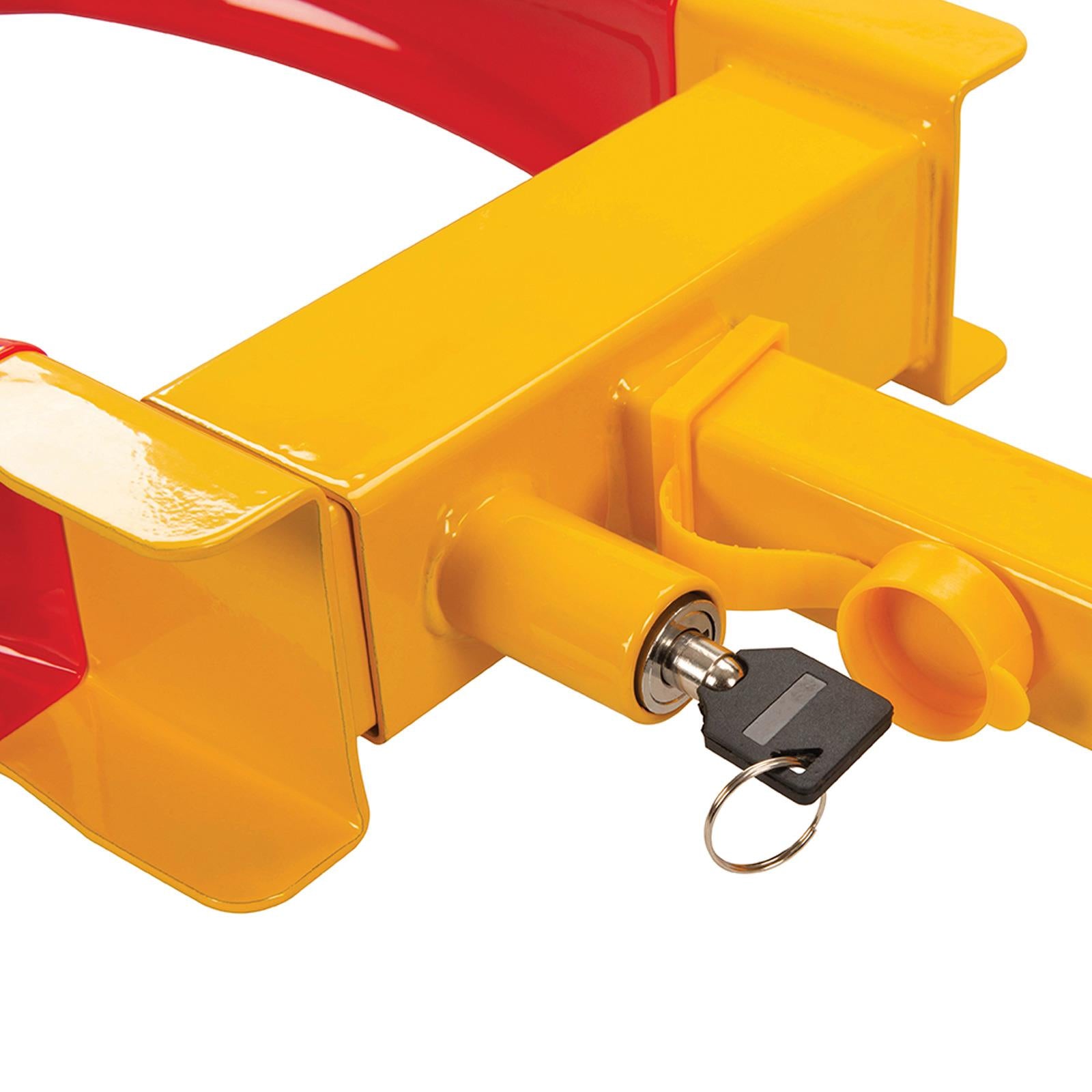 Adjustable Wheel Clamp With 2 Keys Adjustable Jaw Capacity 175 - 225mm