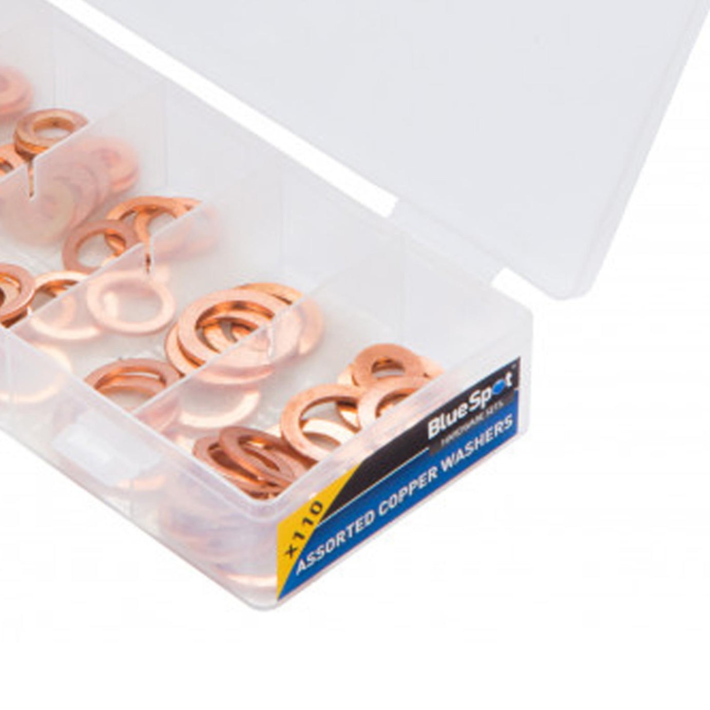 BlueSpot 110pc Oil Drain Plug Crush Ring Copper Drain Plug Washers Replacement