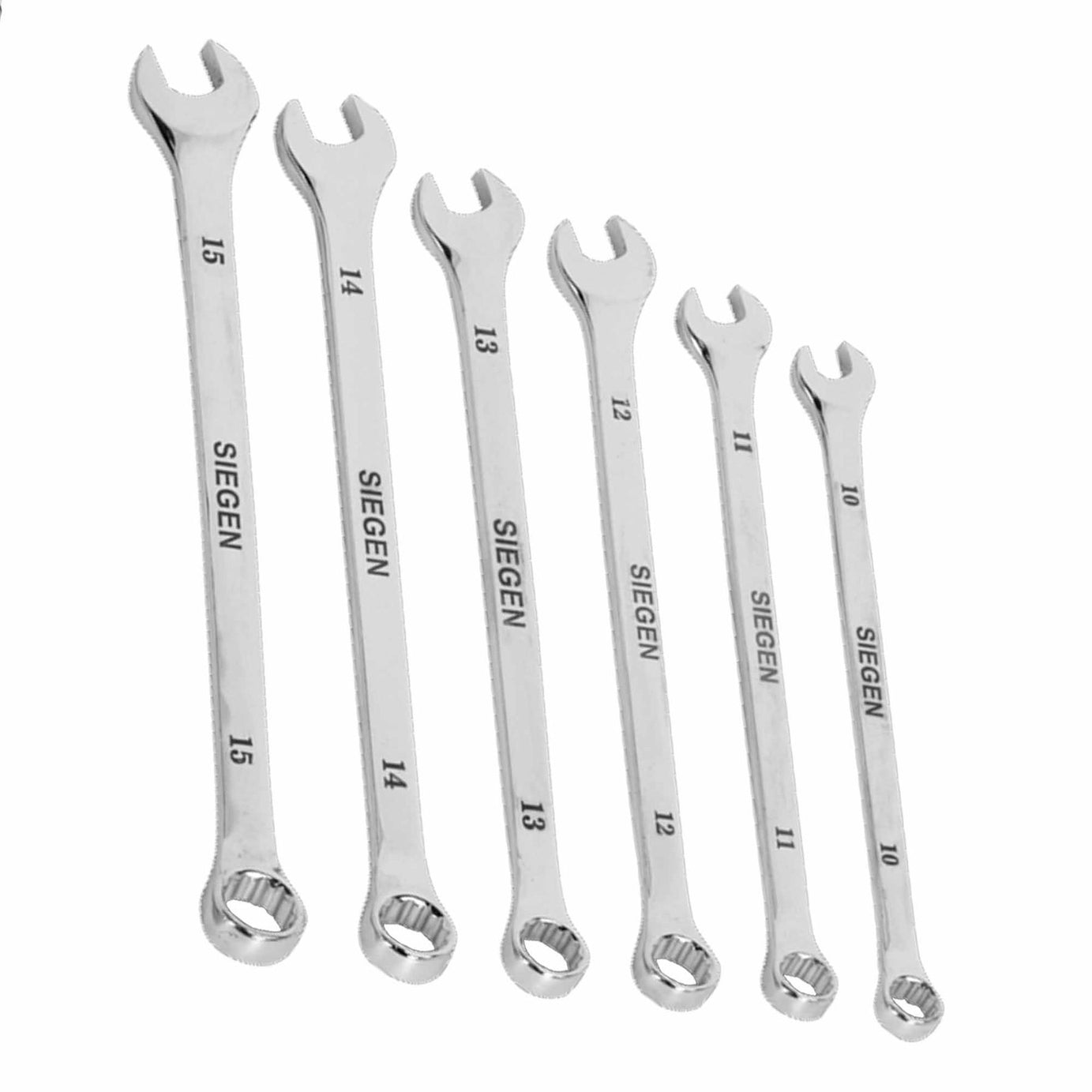 Sealey Combination Spanner Set 10pc Extra-Long Metric