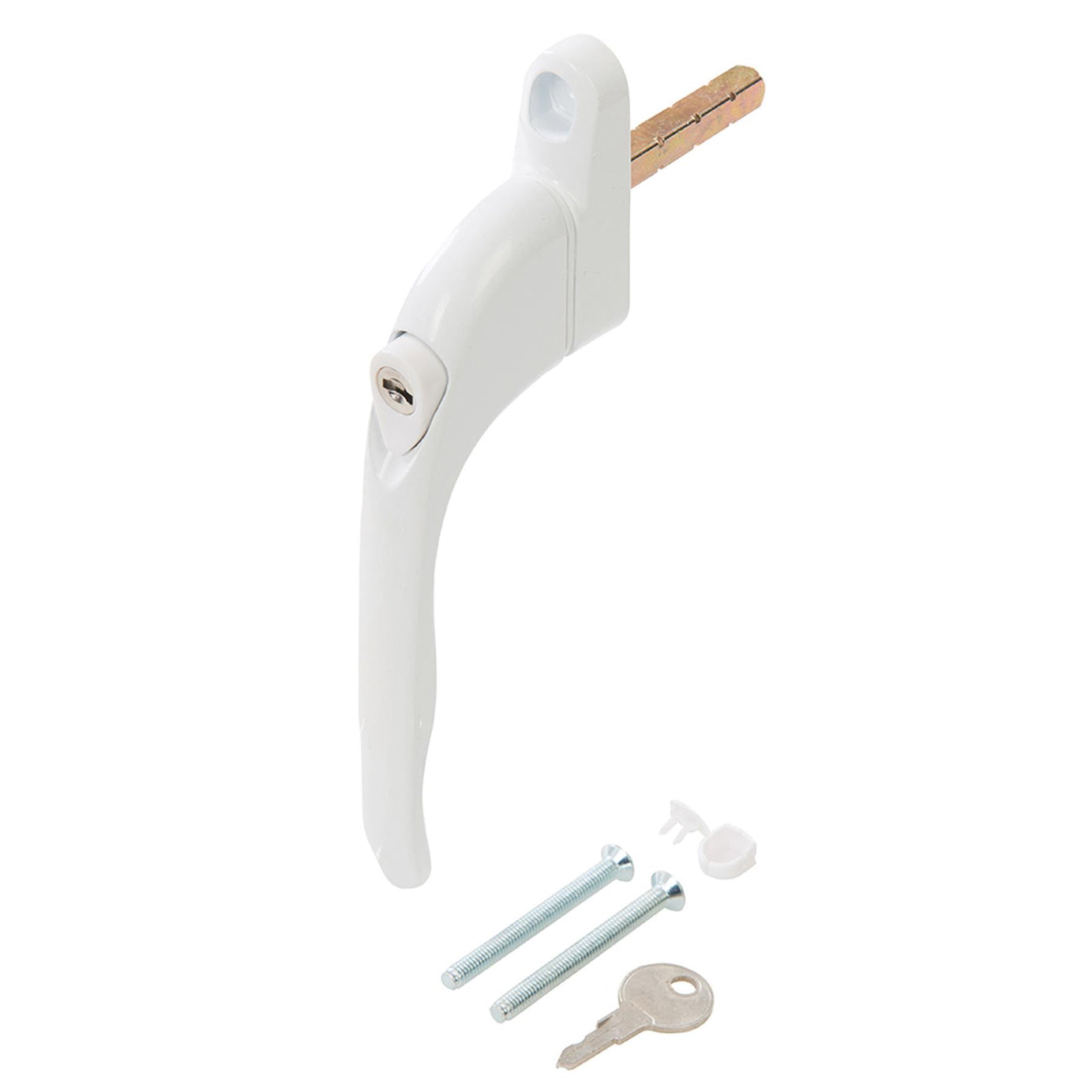 Universal Window Handle Lock White Aluminium Locking Plastic uPVC Window Handle