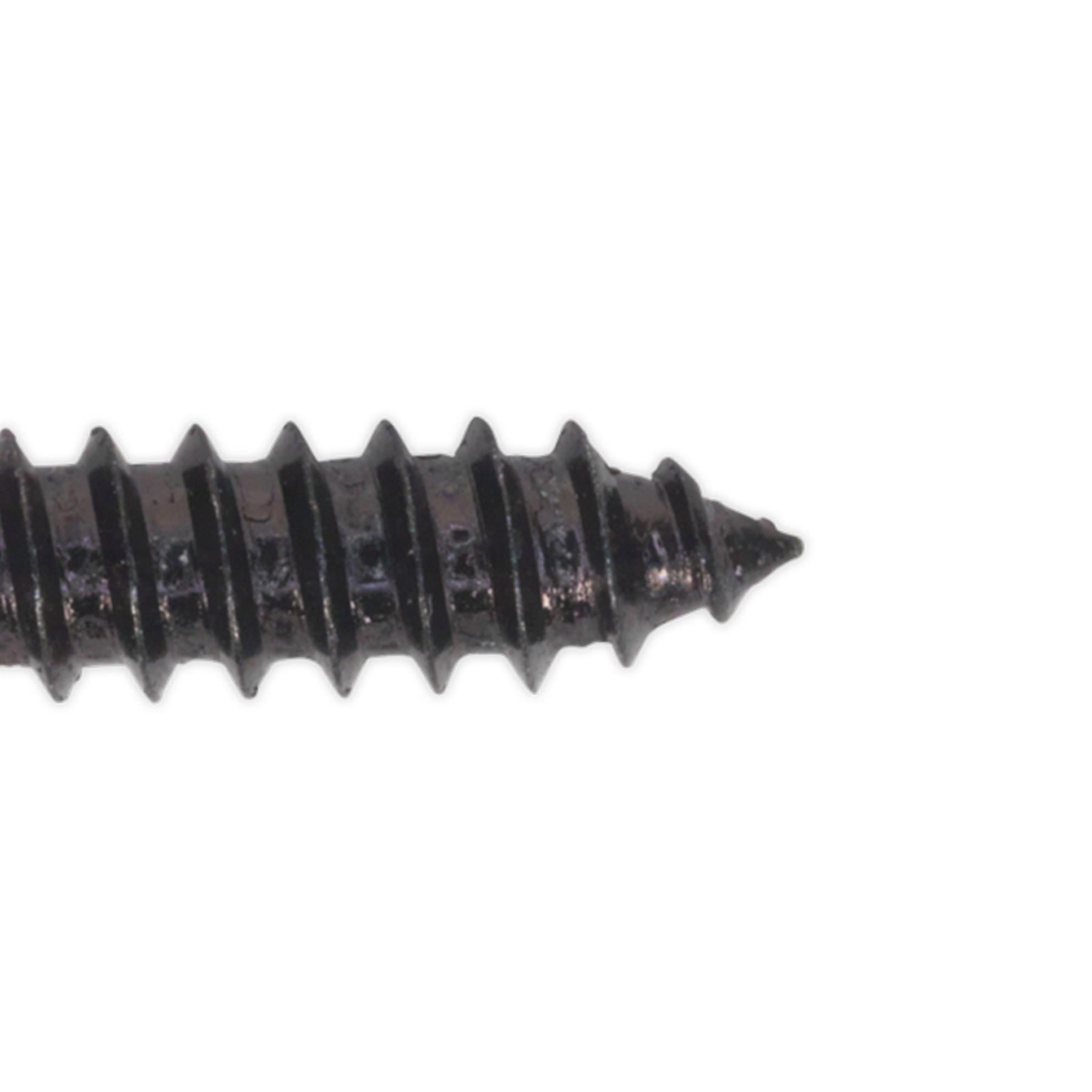 Sealey Self Tapping Screw 4.2 x 19mm Flanged Head Black Pozi Pack of 100