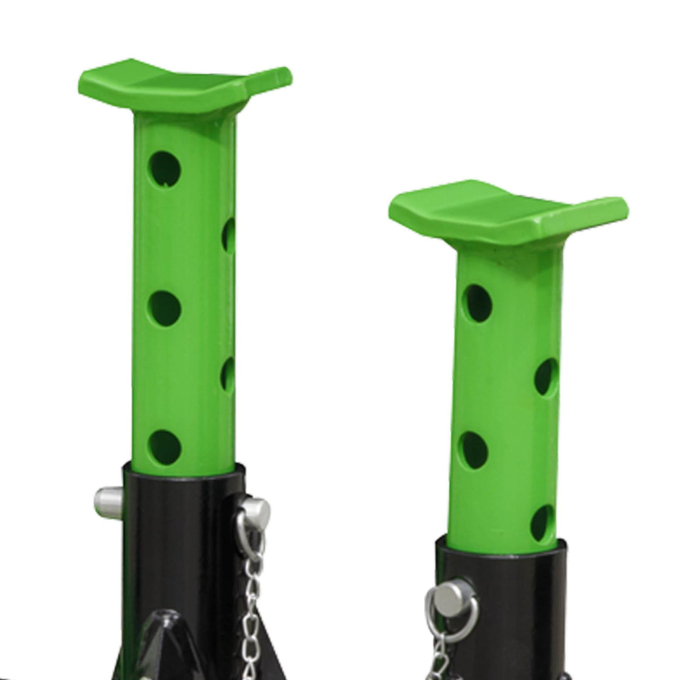 Sealey Trolley Jack 3 Tonne with Super Rocket Lift & Axle Stands (Pair) 3 Tonne Capacity per Stand-Hi-Vis