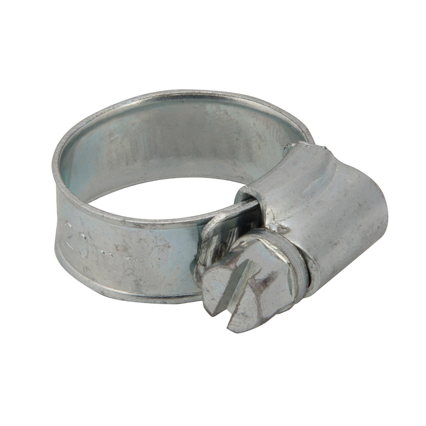 10Pk Hose Clips - 12 - 20mm (Oo) Zinc-Plated Mild Steel For Automotive Use