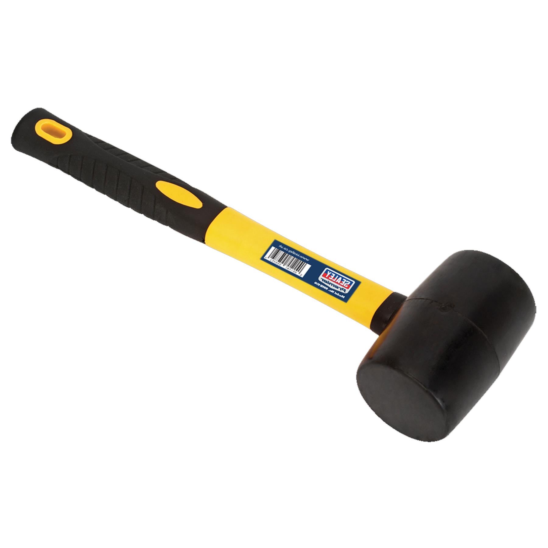 Sealey Rubber Mallet 1lb with Fibreglass Shaft