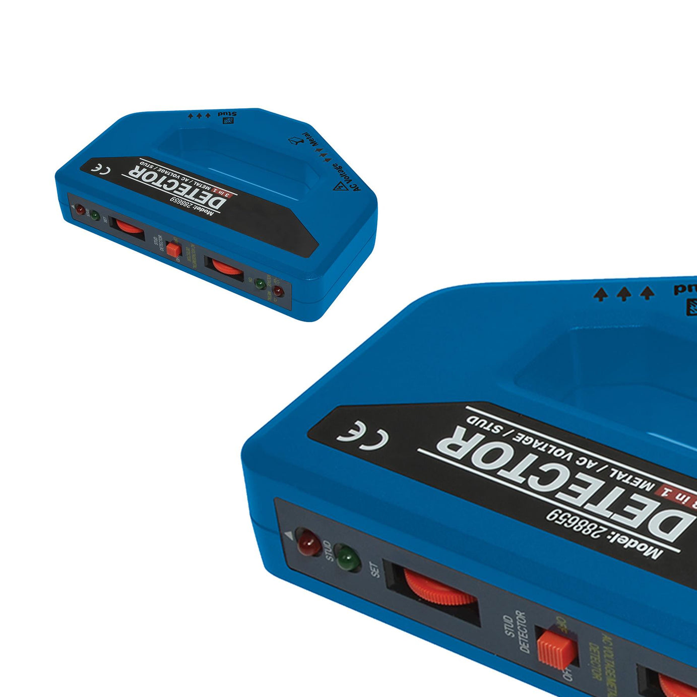 Detector 3-In-1 - 1 X 9V (Pp3) Detects Timber, Metal & Live Wires Hand Held