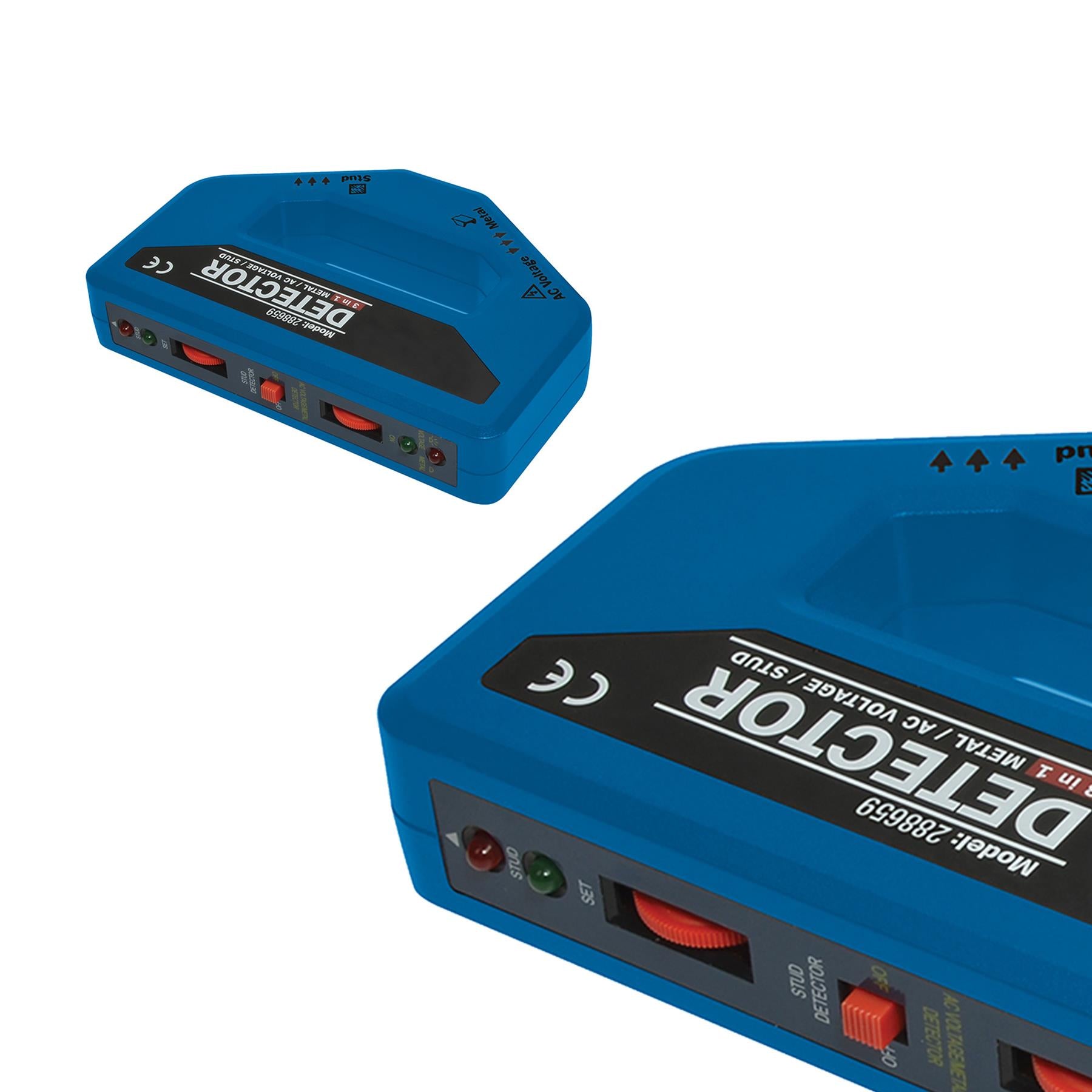 Detector 3-In-1 - 1 X 9V (Pp3) Detects Timber, Metal & Live Wires Hand Held