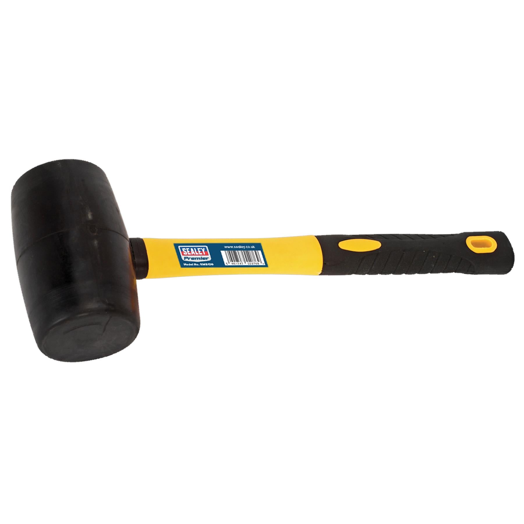Sealey Rubber Mallet 2lb with Fibreglass Shaft