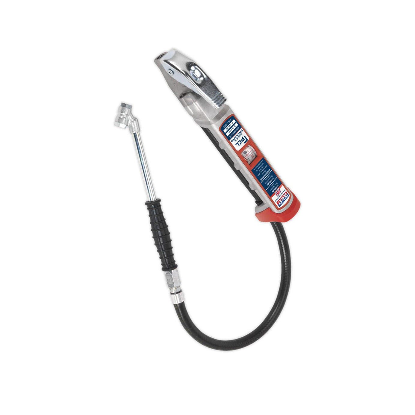 Sealey Professional Tyre Inflator with Twin Push-On Connector