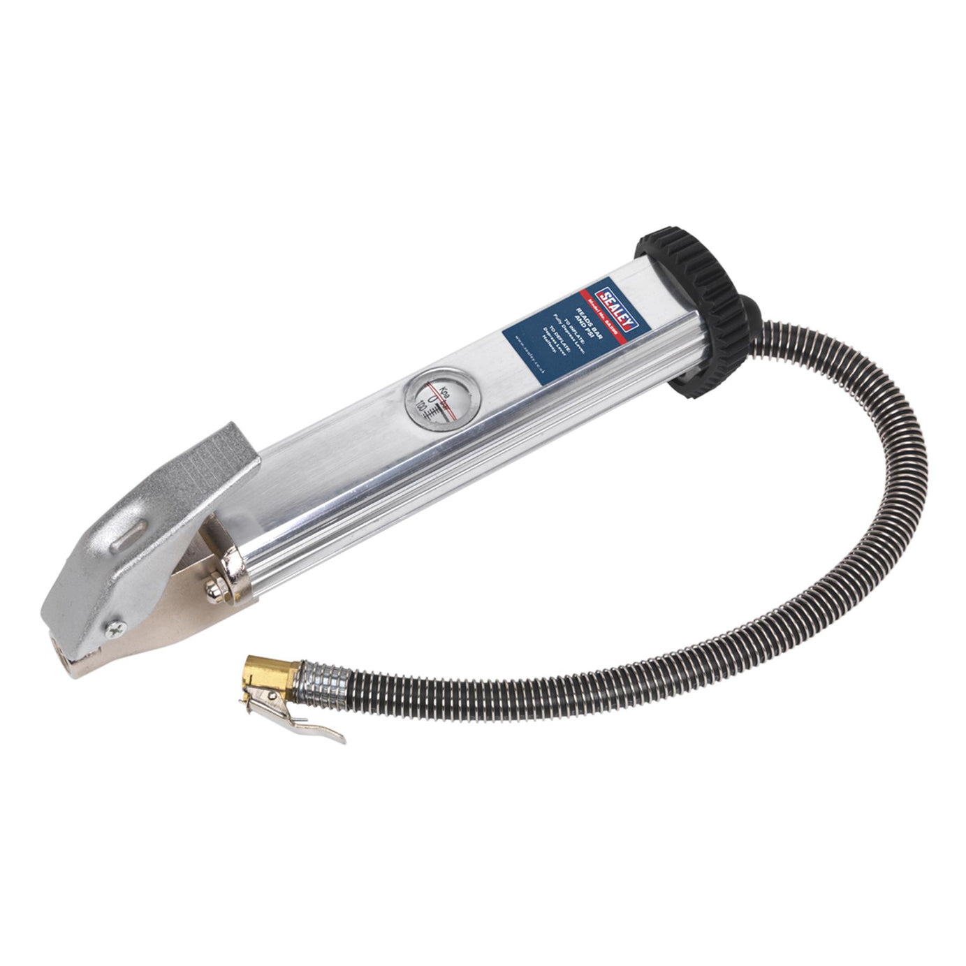 Sealey Tyre Inflator with Clip-On Connector