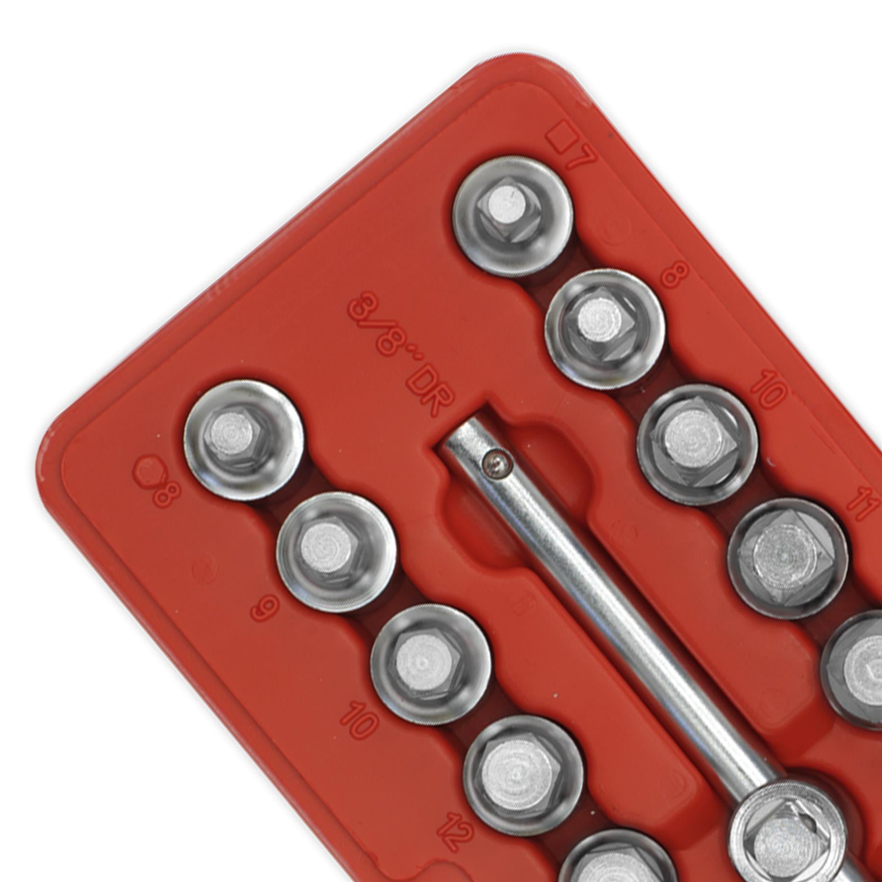 Sealey Oil Drain Plug Key Set 21pc 3/8"Sq Drive