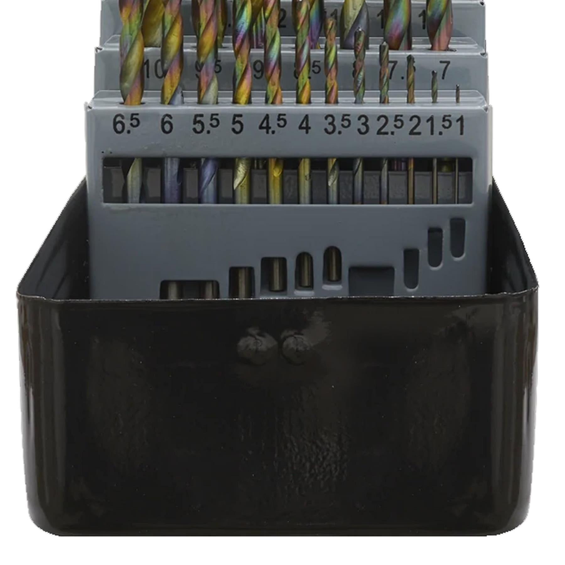 Sealey HSS Drill Bit Set 25pc Edge Ground - Metric DIN 338