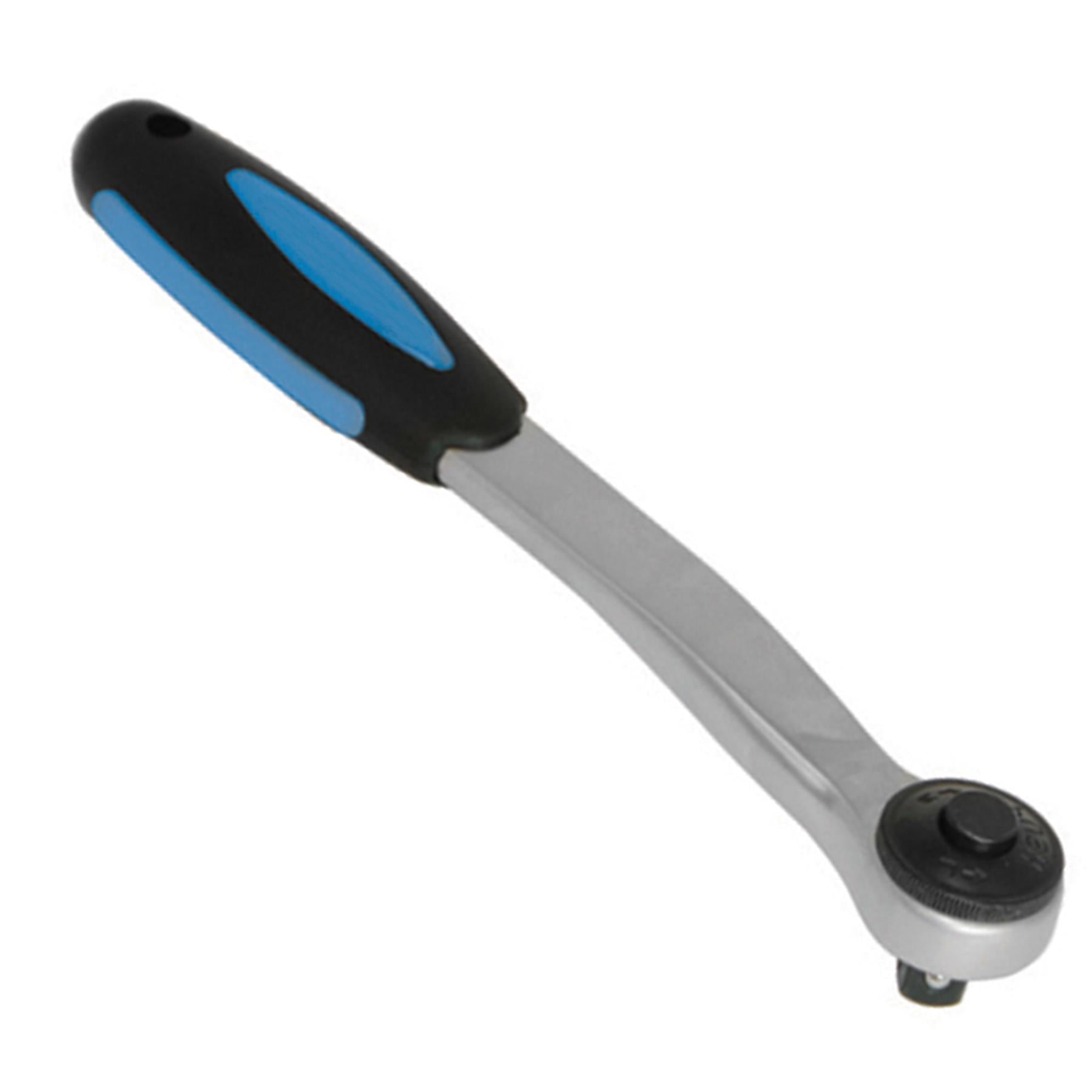 Heavy Duty Ratchet Handle 1/2" 250mm Chrome Vanadium Steel W/ Soft-Grip Handle