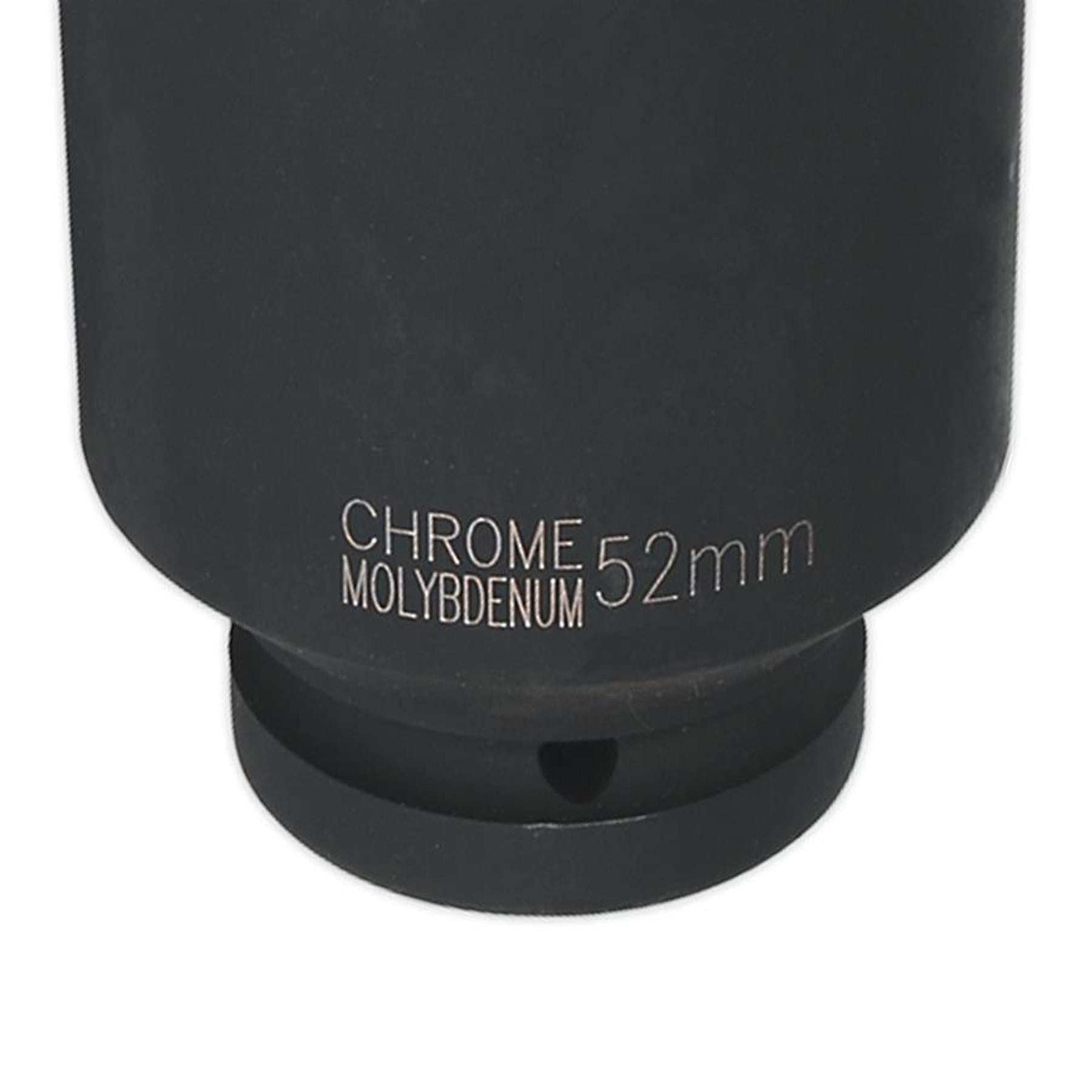 Sealey Impact Socket 52mm Deep 1"Sq Drive