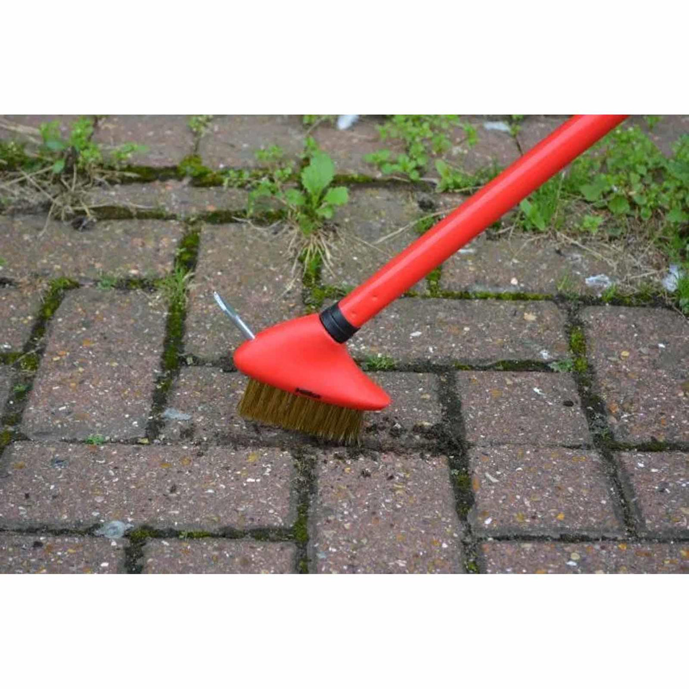 Heavy Duty Extendable 3pc Garden Brush Set Outdoor Patio Path Clean