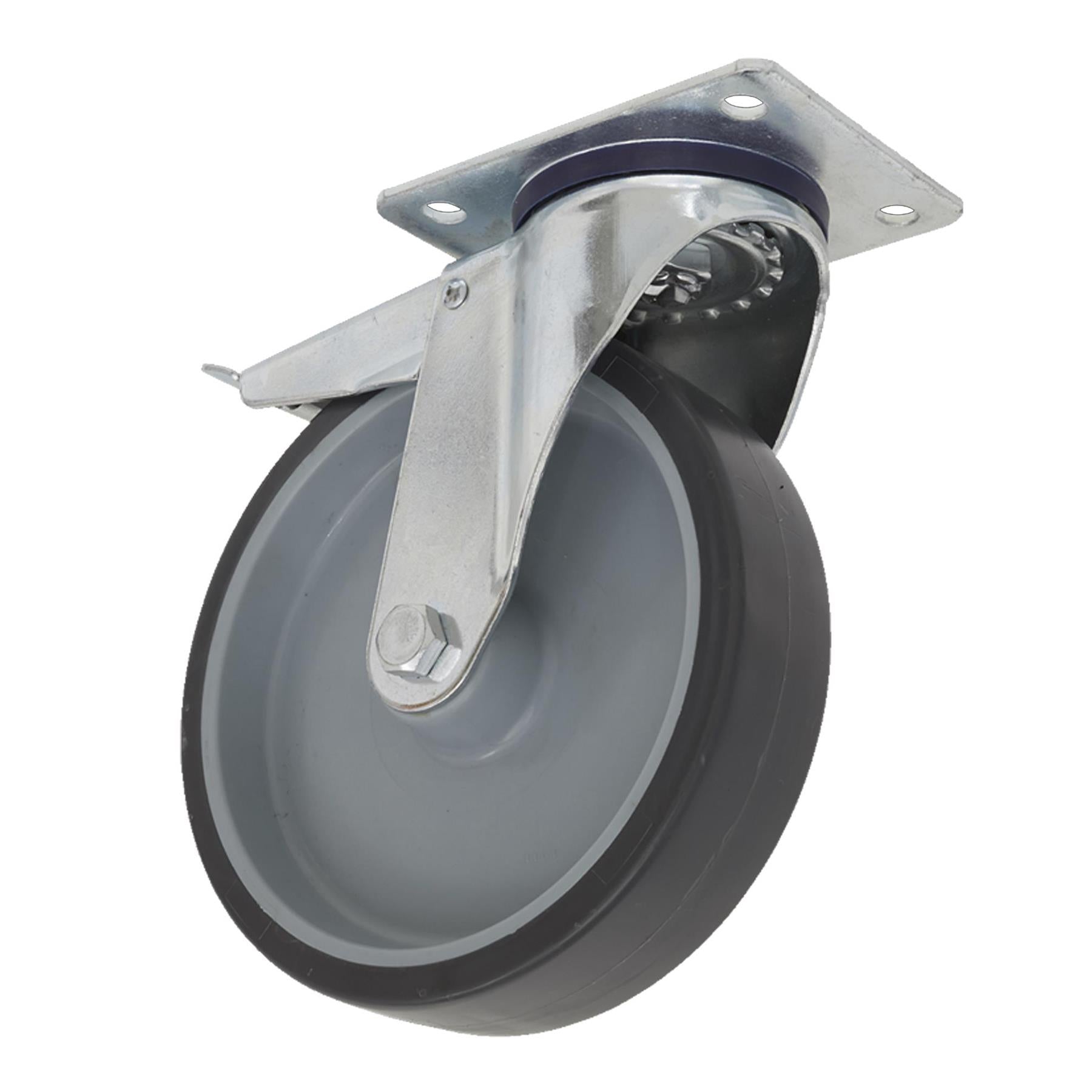Sealey Medium Duty Swivel Castor Wheel with Total Lock 50mm
