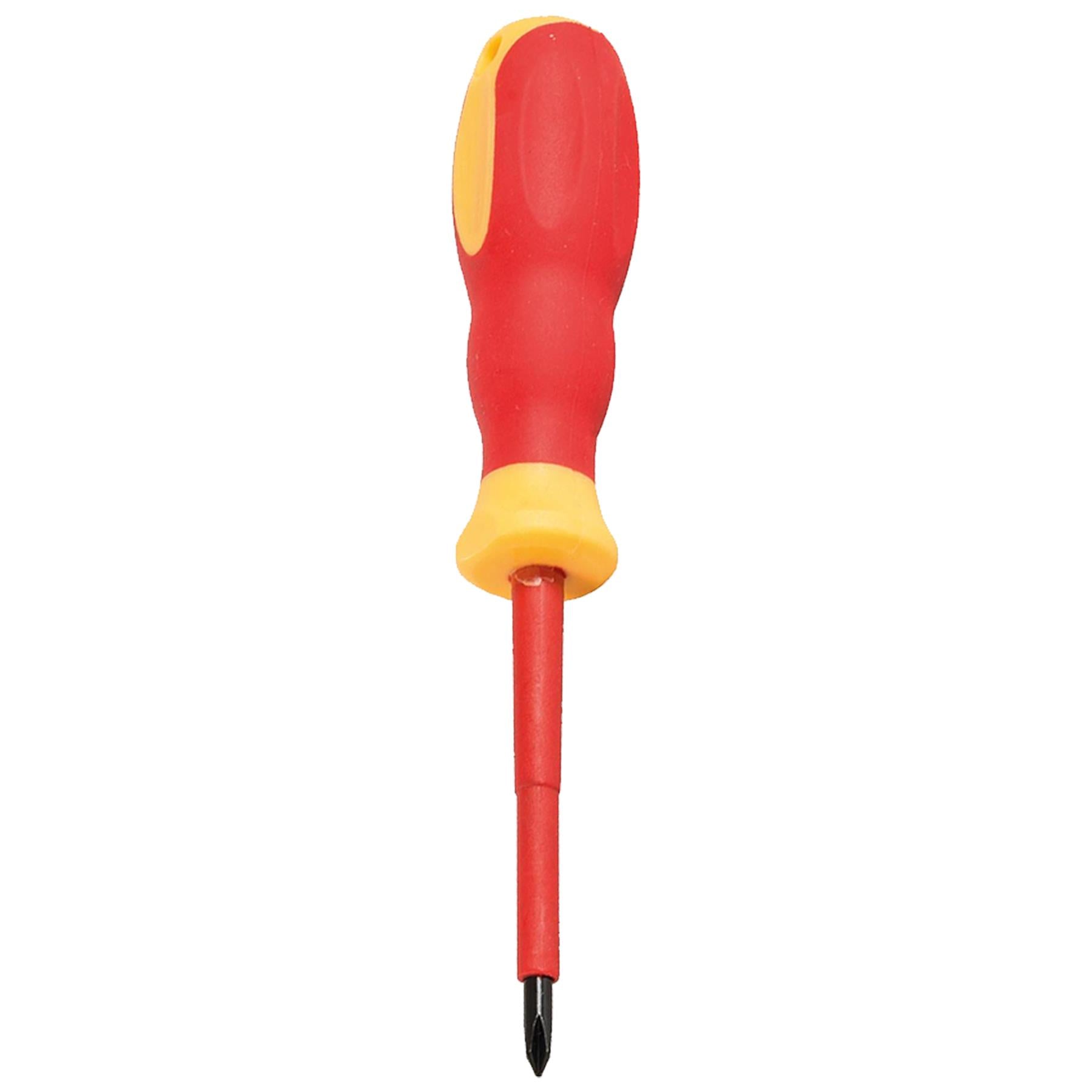 VDE Soft-Grip Electricians Screwdriver Phillips Ergonomic Handles PH1 x 80mm