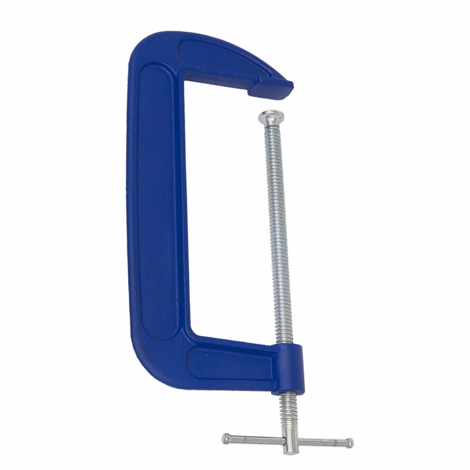 G-Clamp 200mm. Fitted with swivel tip to reduce marking. Sealey