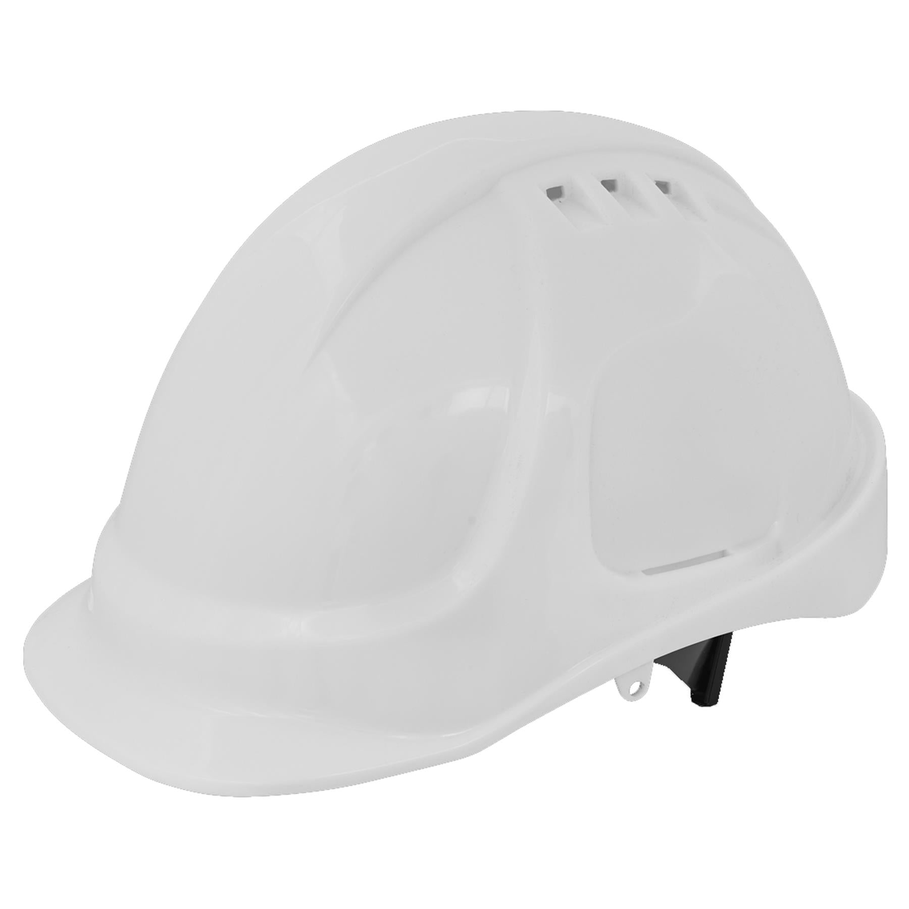 Sealey Plus Safety Helmet - Vented White Ear & Head Protection
