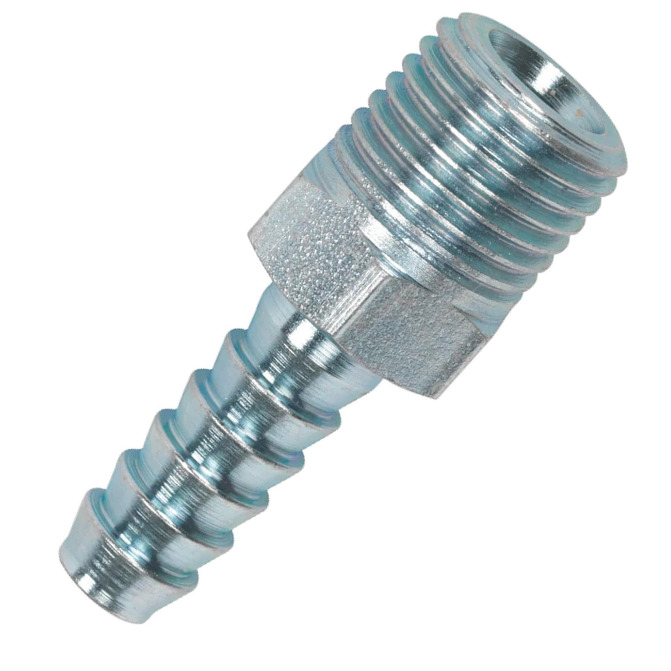Sealey Screwed Tailpiece Male 1/4"BSPT - 1/4" Hose Pack of 5