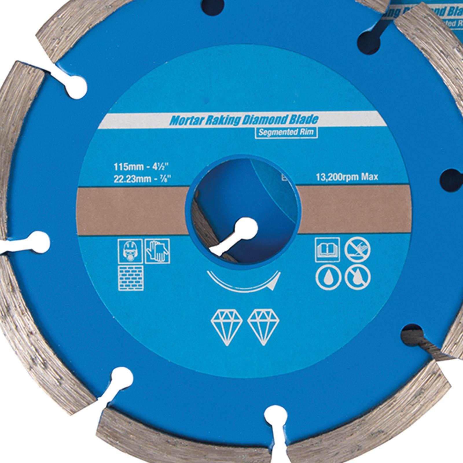 2 Diamond Mortar Raking Angle Grinder Discs Removing Grinding Remover Tool Brick