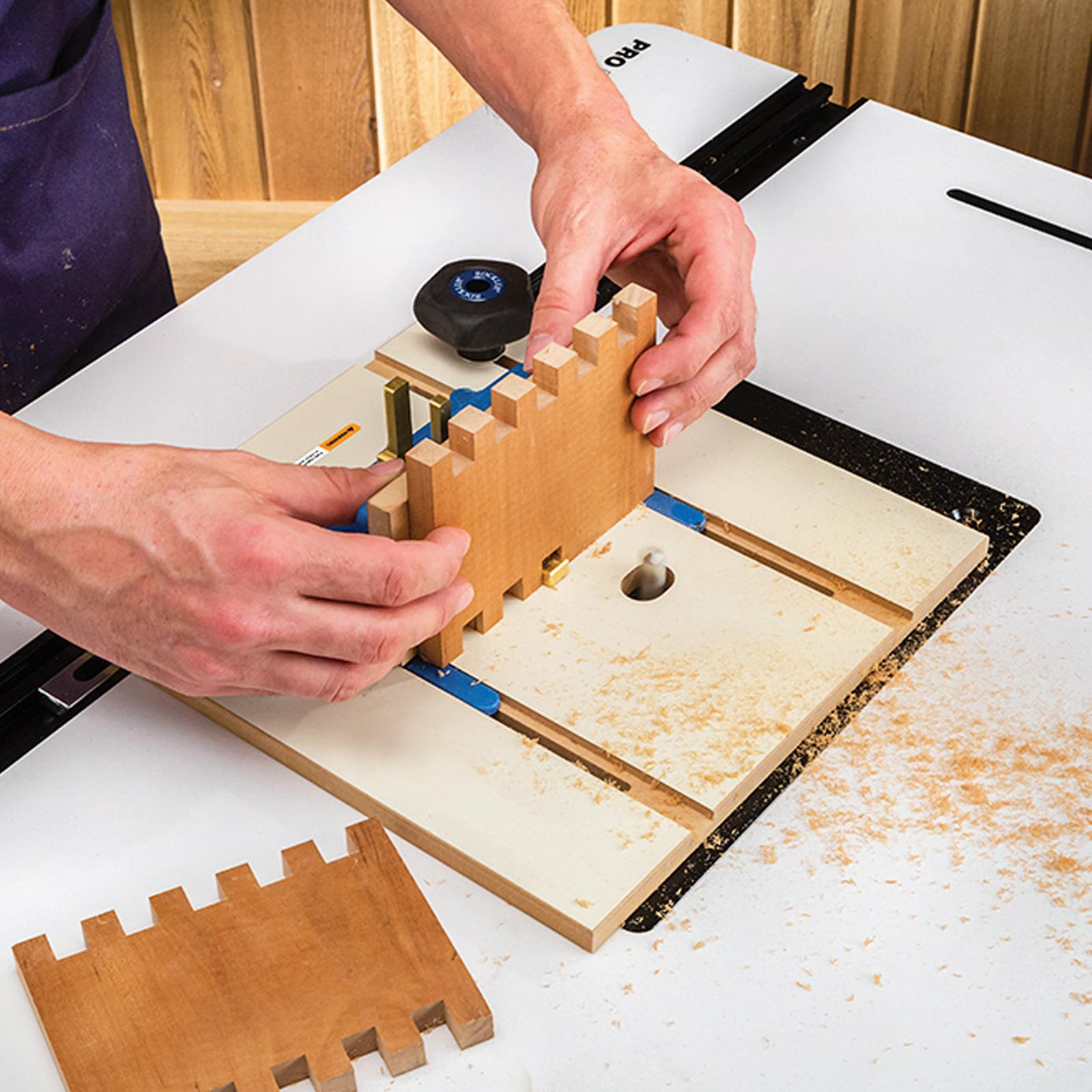Router Table Box Joint Jig MDF platform 6.35mm (1/4)/9.5mm (3/8)/12.7mm(1/2")
