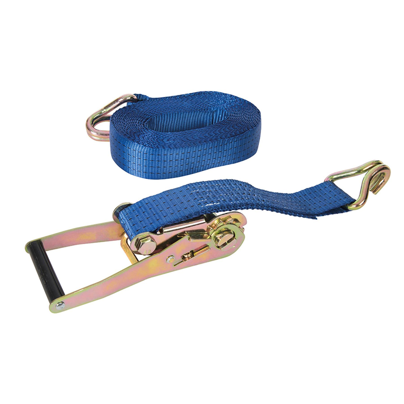 Ratchet Tie Down Strap J-Hook 8M X 50mm Rated 1300Kg Capacity 3900Kg