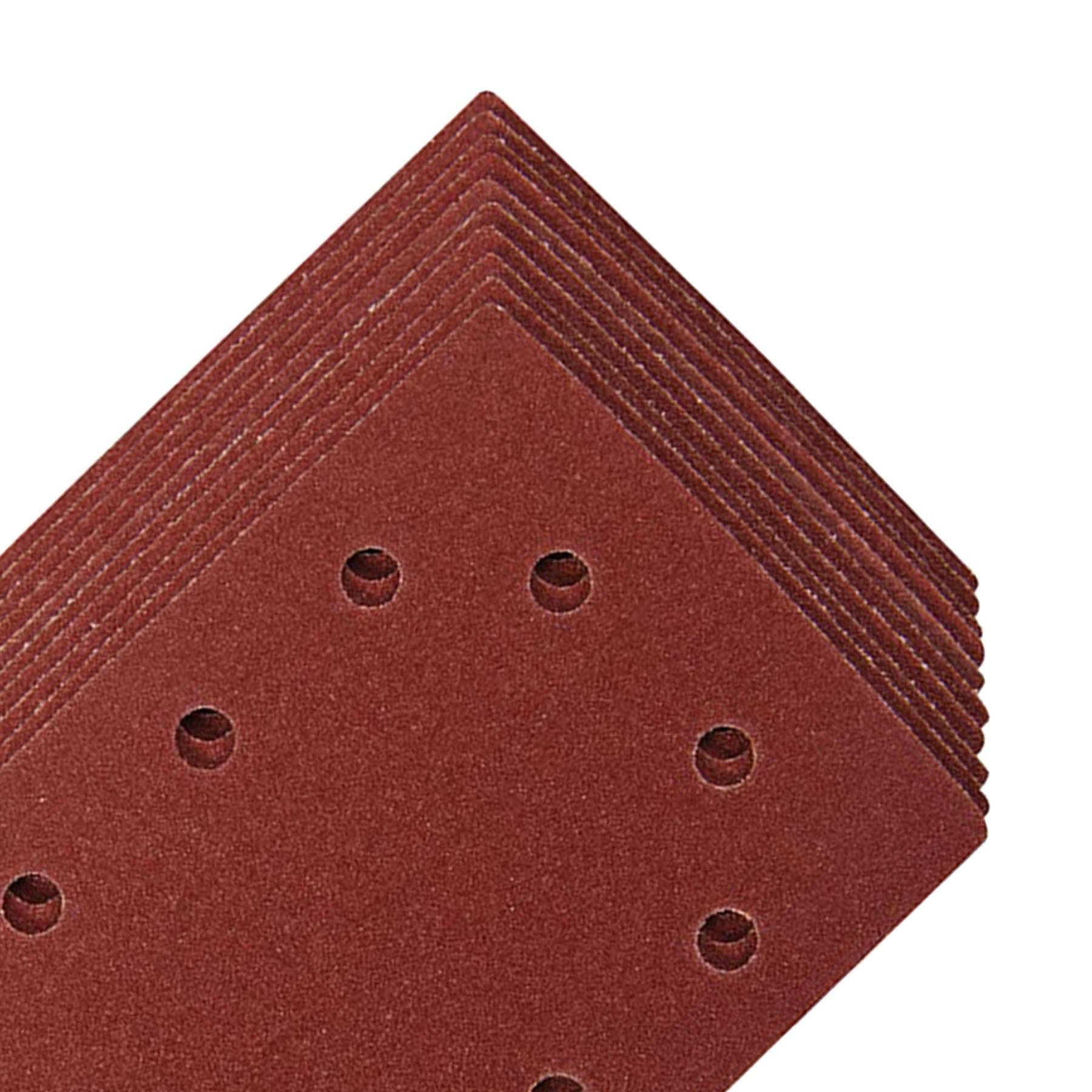 1/2 Punched Sanding Sheets 40Pk Assorted Grit 60 80 120 240 Hook & Loop