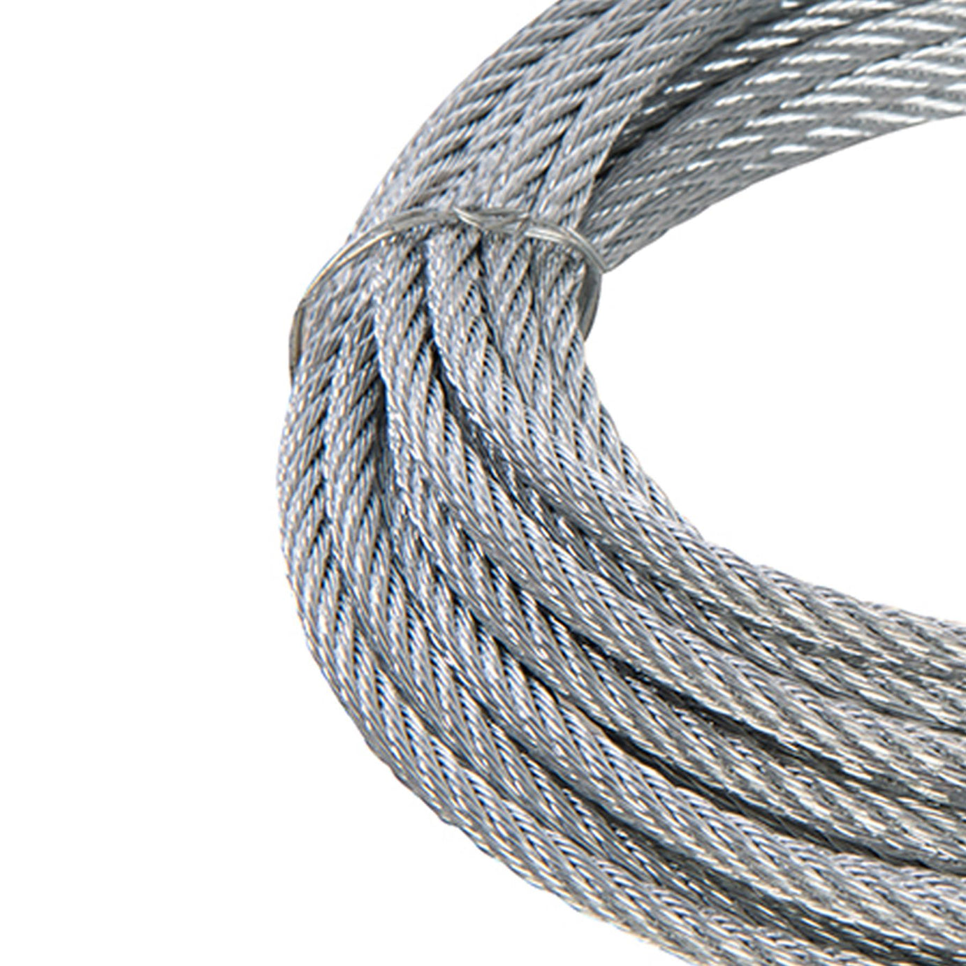 Galvanised Wire Rope - 4mm X 10M Zinc Plated Corrosion Resistant & Weatherproof