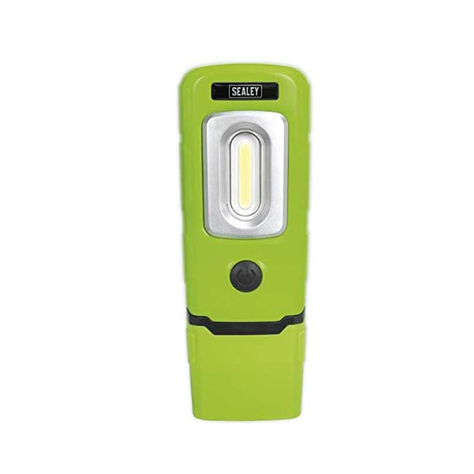Sealey R/Charge 360 Insp Light 3W COB & 1W SMD LED Green Li-Poly