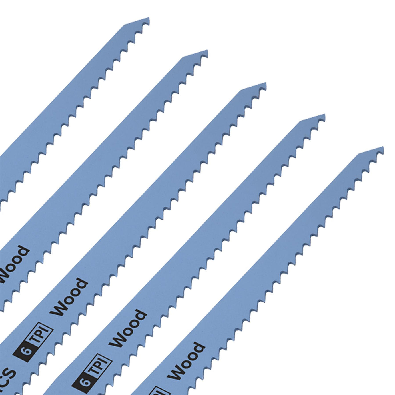 Sealey Reciprocating Saw Blade Clean Wood 200mm 6tpi - Pack of 5
