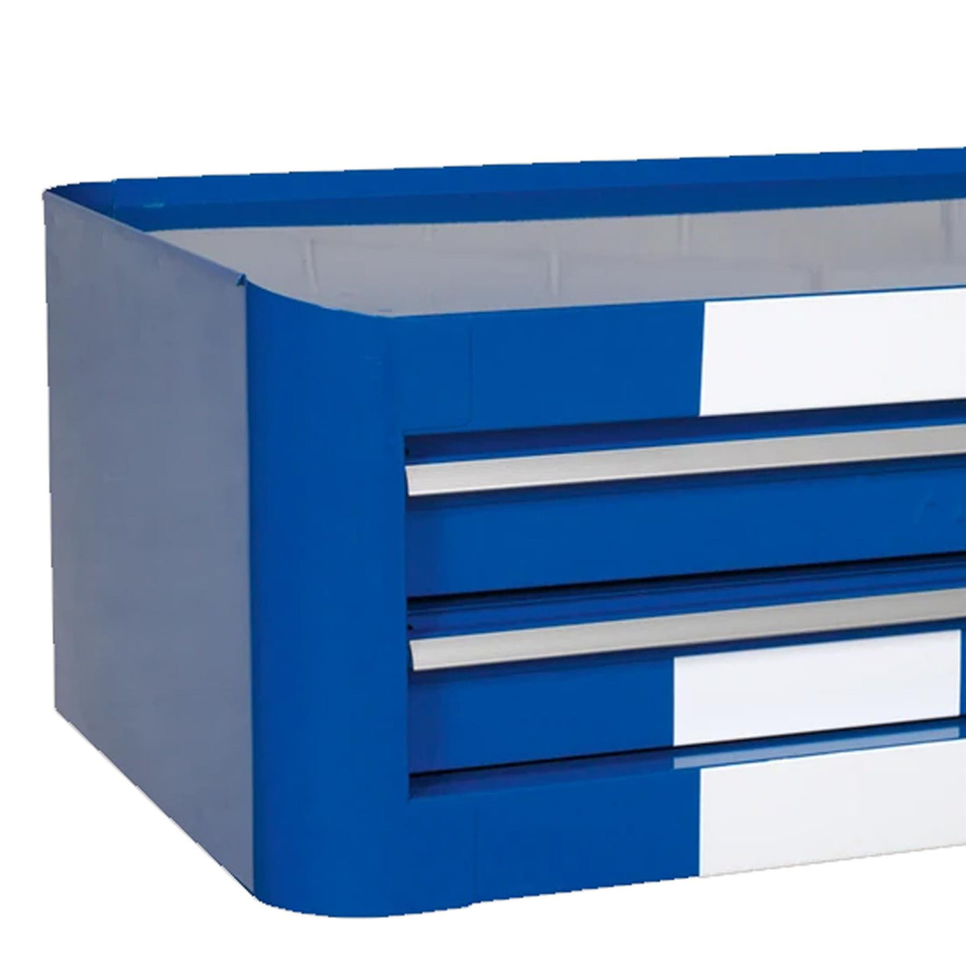 Sealey Mid-Box 2 Drawer Retro Style - Blue with White Stripes