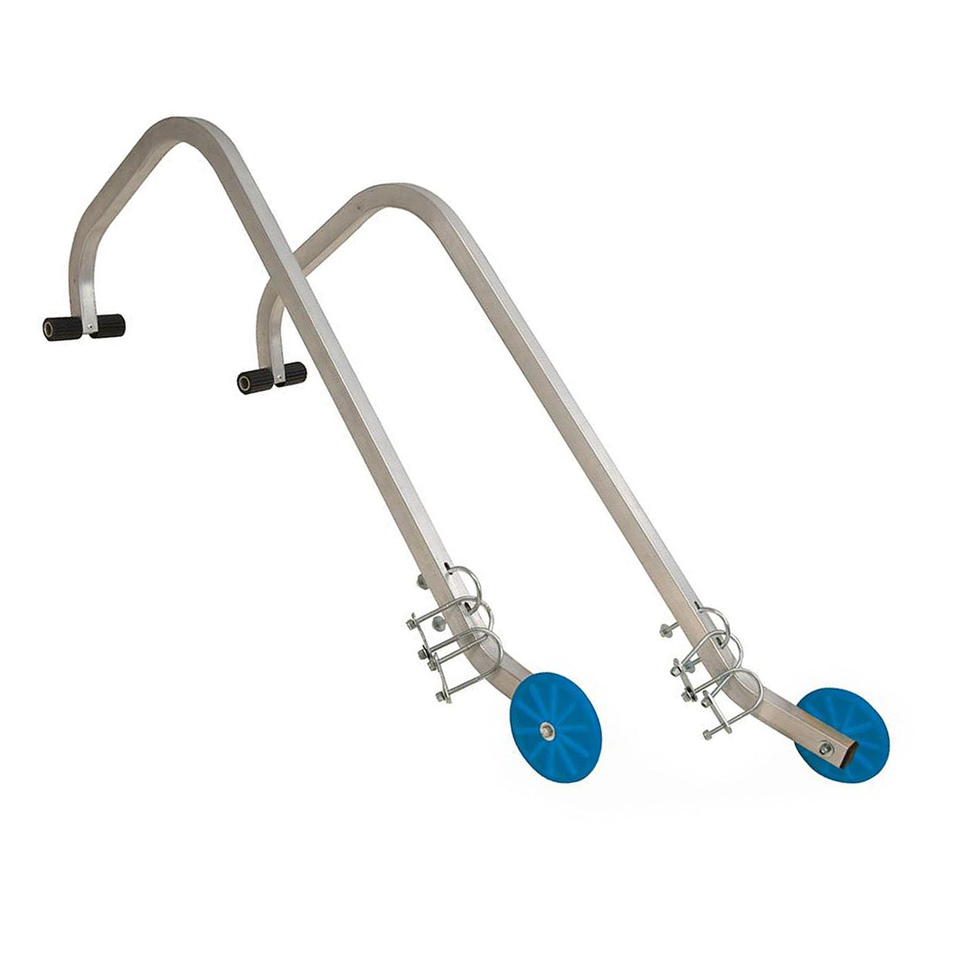 Pair of Roof Hook Kit For Extension Ladders With Wheels & Fixings 1015mm