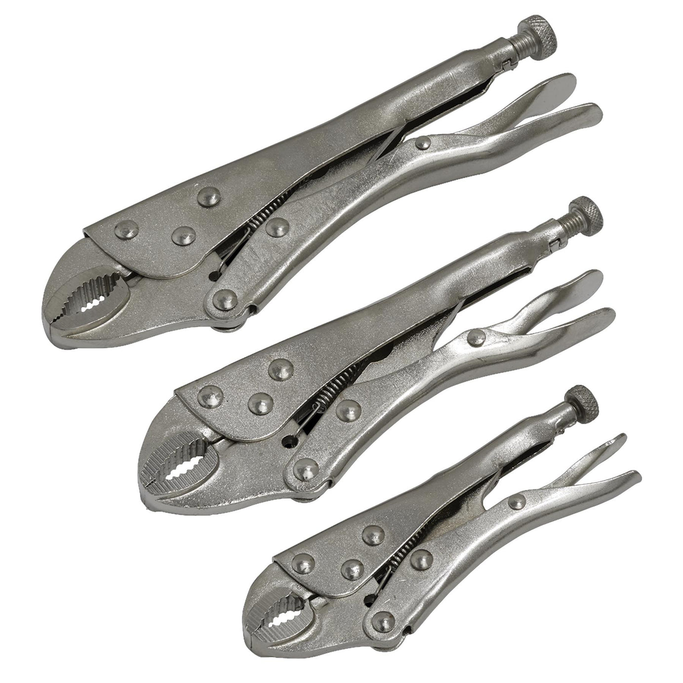 Sealey Locking Pliers Set 3pc