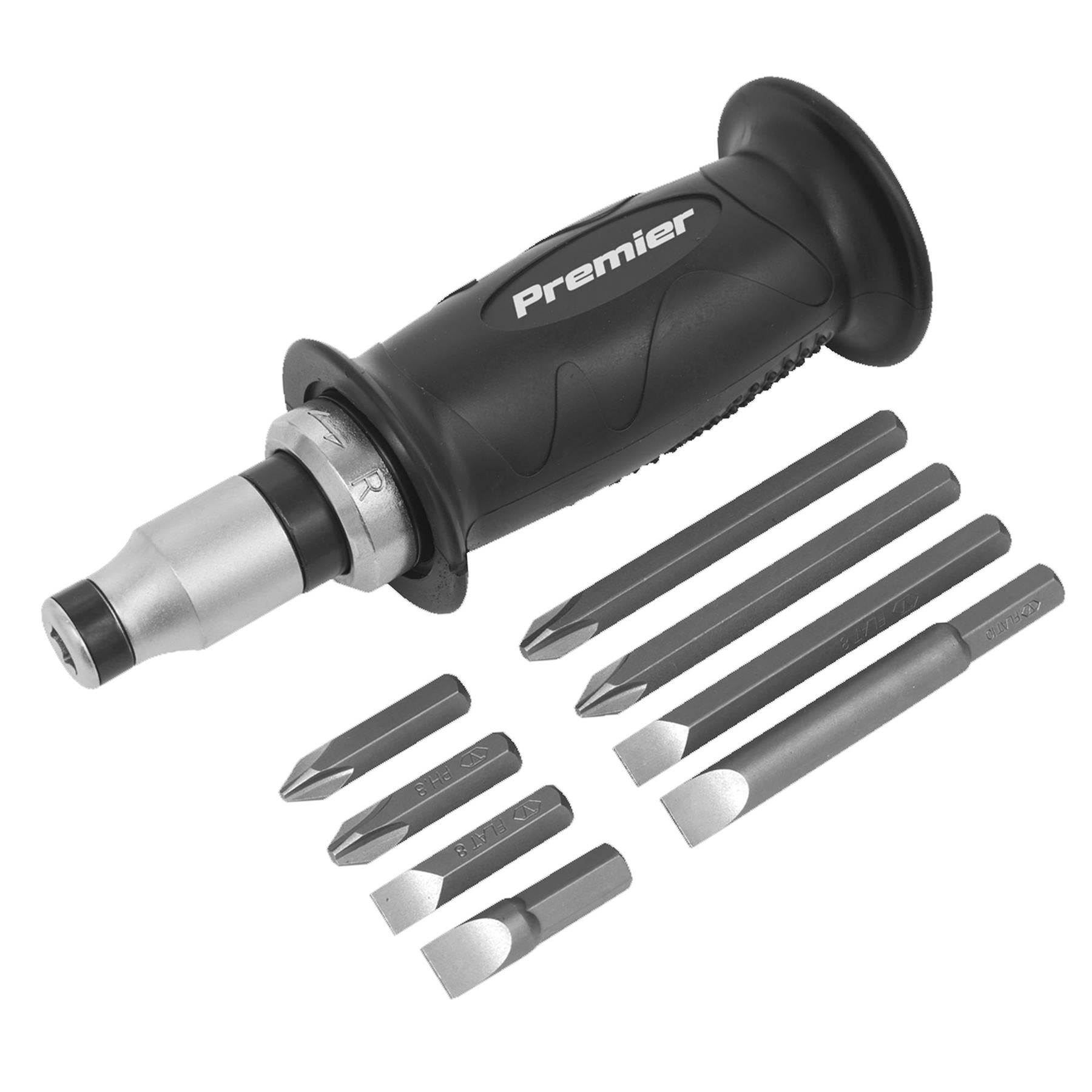 Sealey Impact Driver Set 10pc Protection Grip