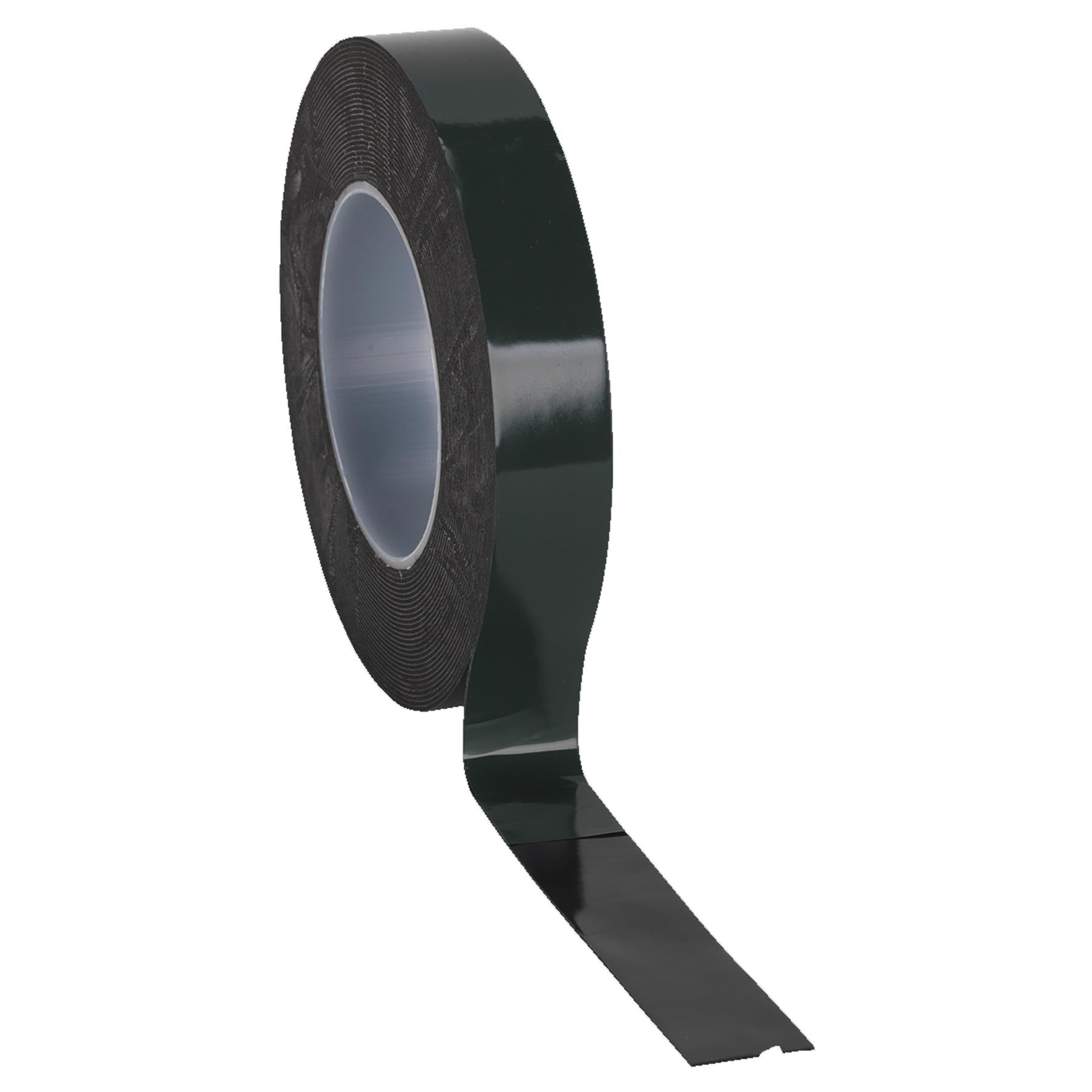 Sealey Double-Sided Adhesive Foam Tape 25mm x 10m Green Backing