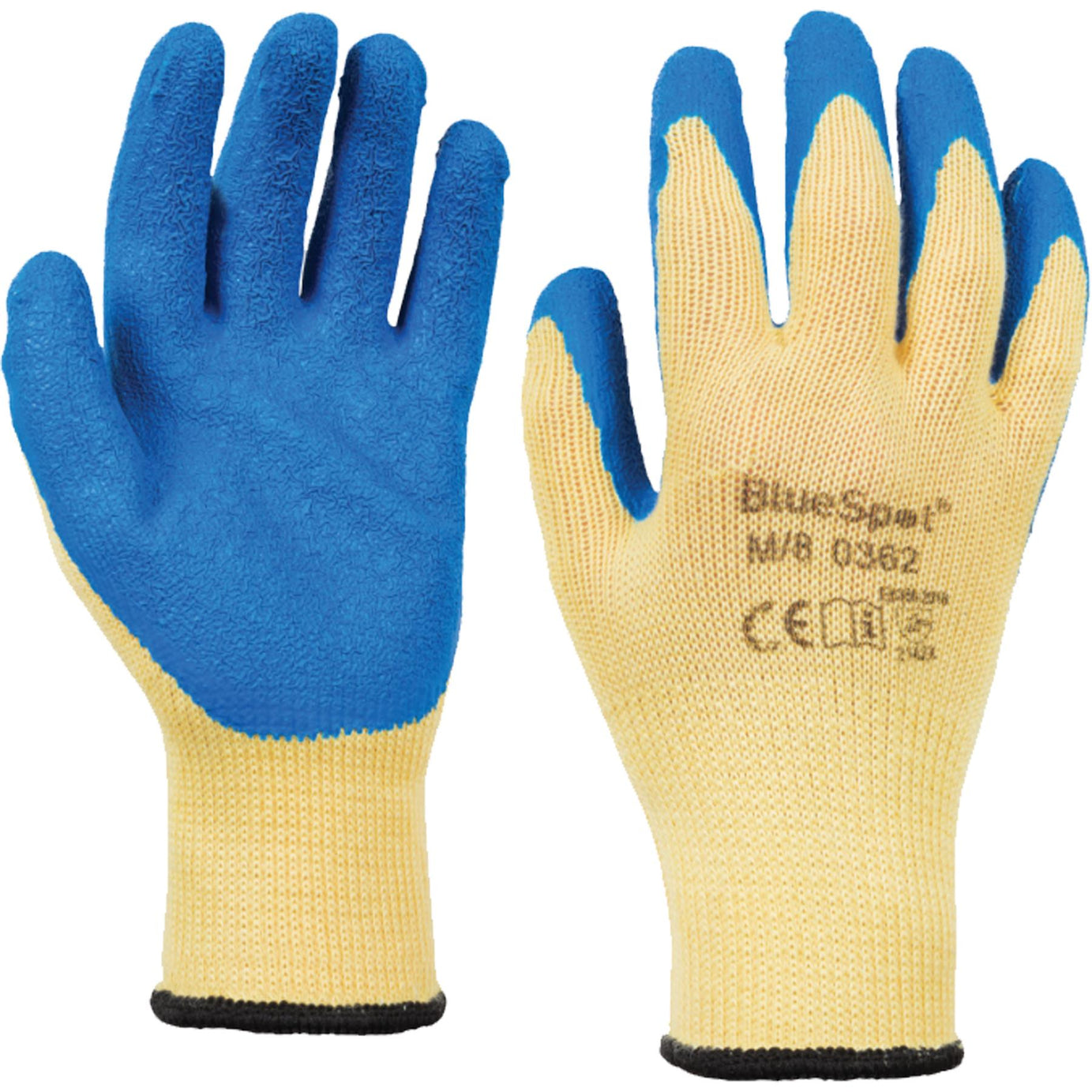 Blue Spot  Latex Grip Gloves (Medium)