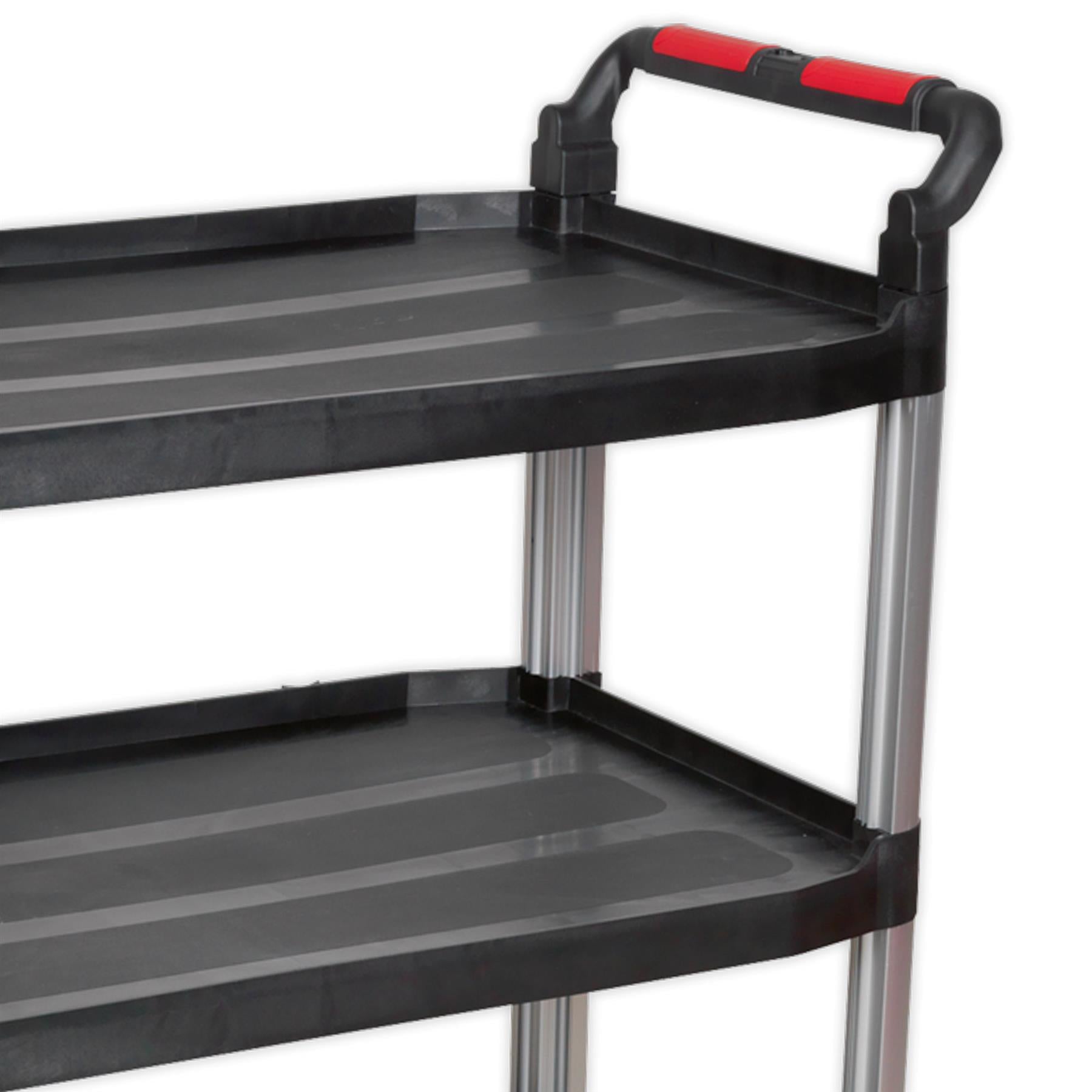 Sealey Workshop Trolley 3-Level Composite  40kg capacity per shelf
