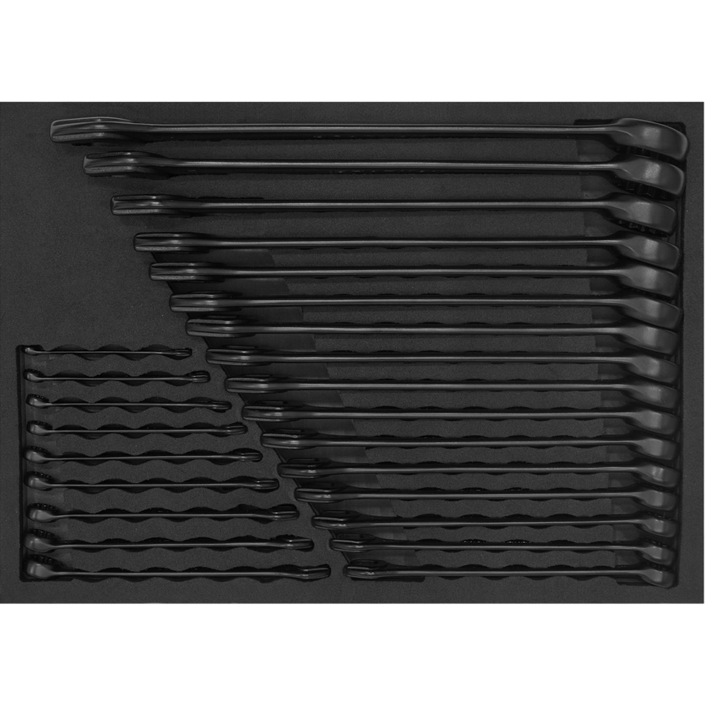 Sealey Combination Spanner Set 25pc Metric - Black Series