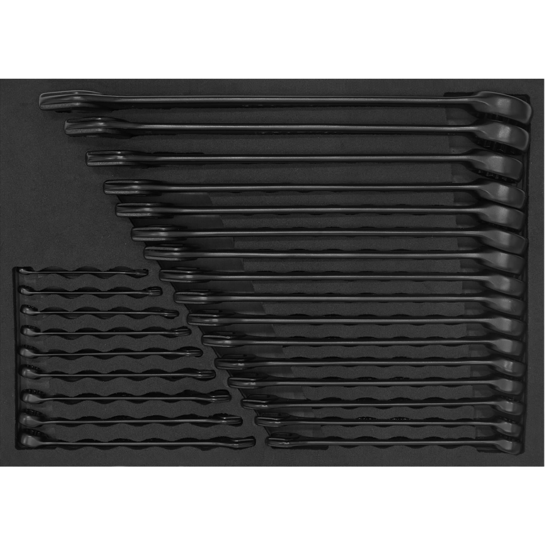 Sealey Combination Spanner Set 25pc Metric - Black Series