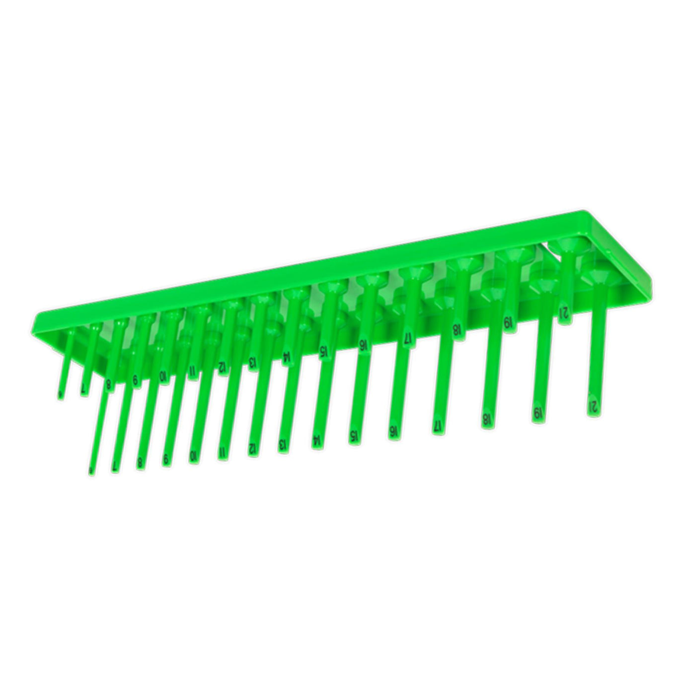 Sealey Socket Holder 3/8"Sq Drive 6-21mm Hi-Vis Green