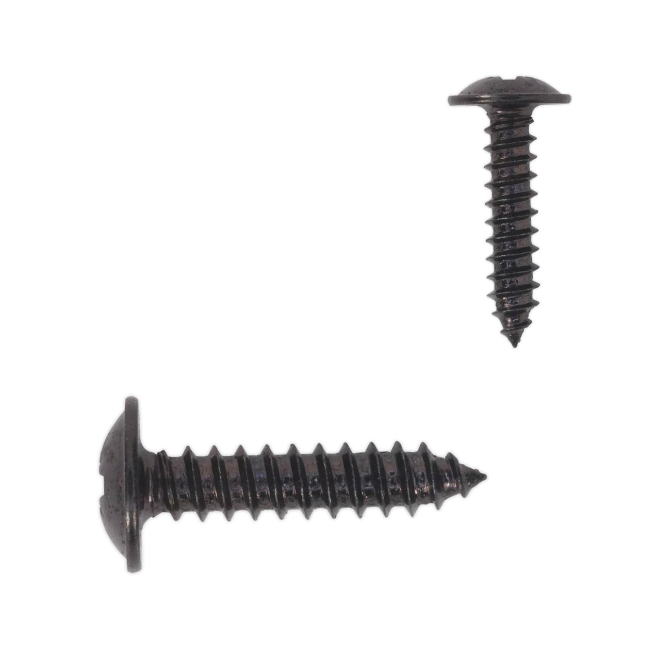 Sealey Self Tapping Screw 4.2 x 19mm Flanged Head Black Pozi Pack of 100